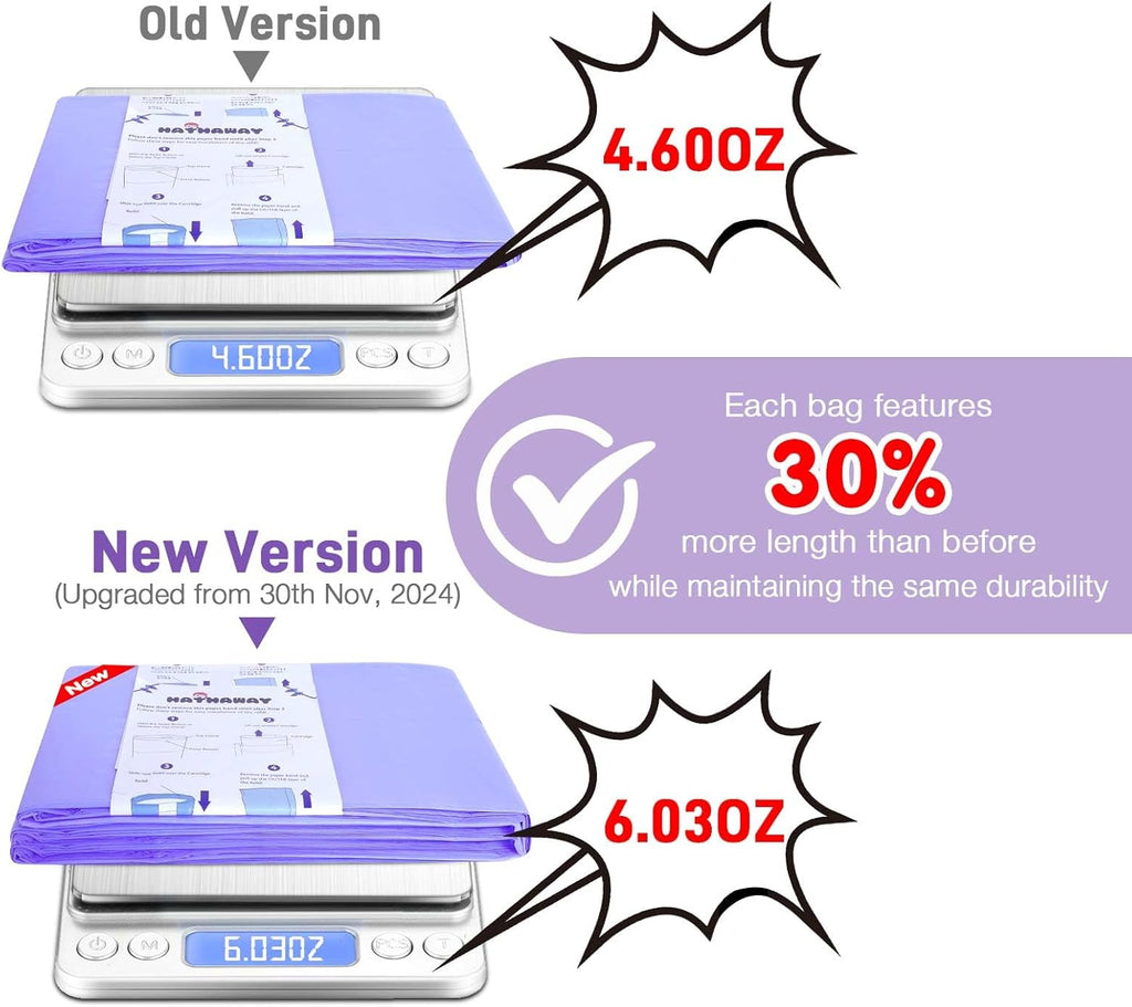 Refills Compatible with Dekor Classic, 30% Extra Length Diaper Pail Refills 4 Pack Diaper Pail Liners Lavender Scent