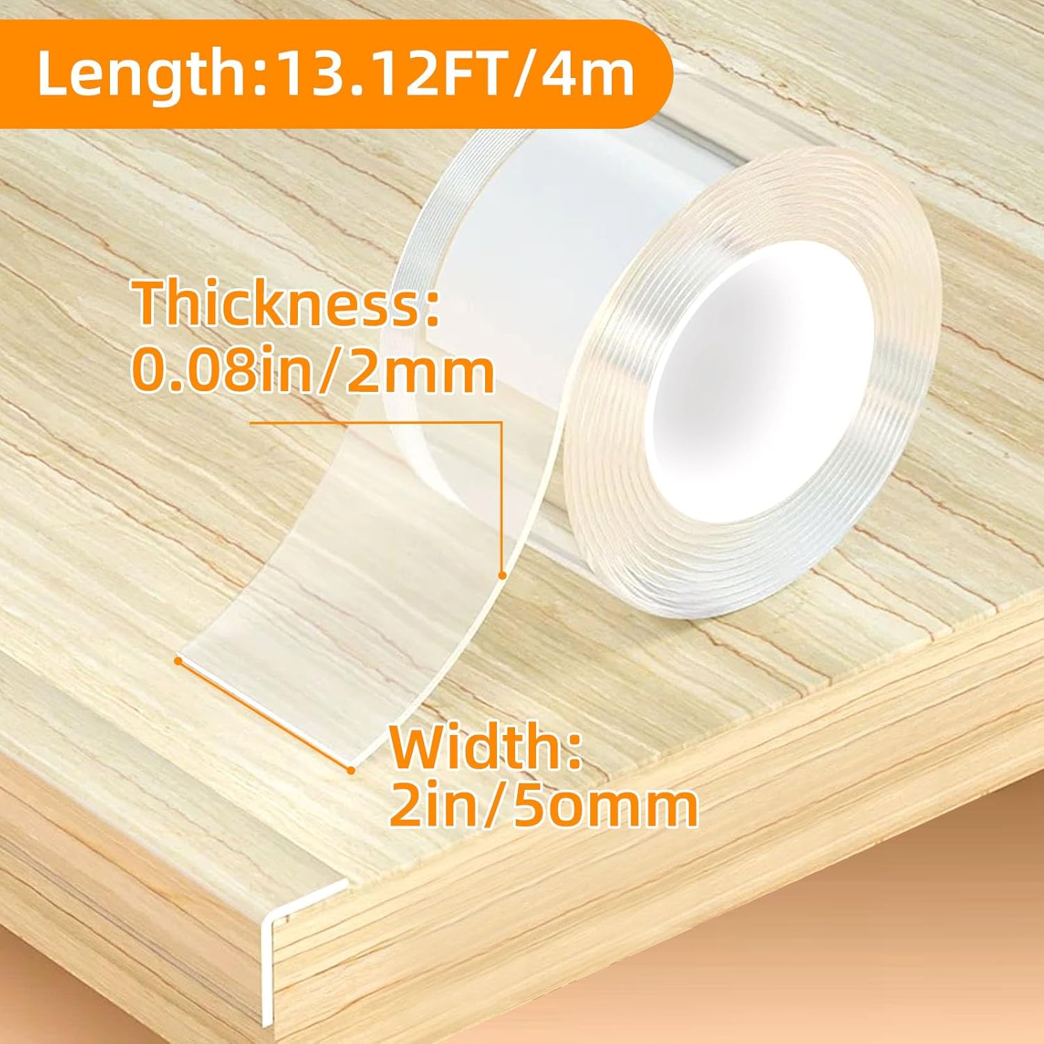 2 in x 13.12 FT,Clear Soft Corner Protectors for Furniture Strip,Sharp Edge & Table Bumper,Window Edge,Wall Protector, Soft Corner Guards Safe for Proof,Table Corner Protectors in Family