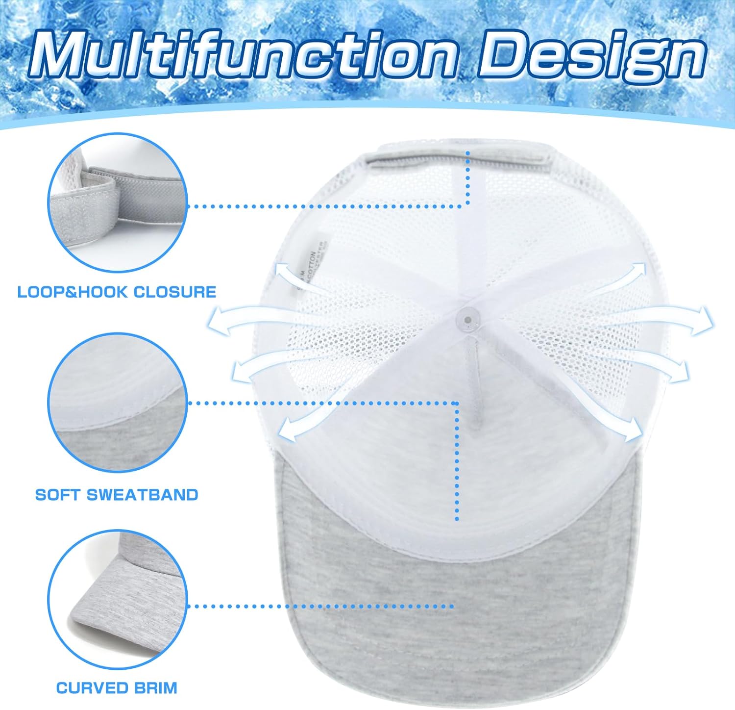 Duoyeree Toddler Baseball Cap Baby Cap Sun hat Print Dinosaur Pattern and Solid Color hat Kids boy Girl Age 0-8t