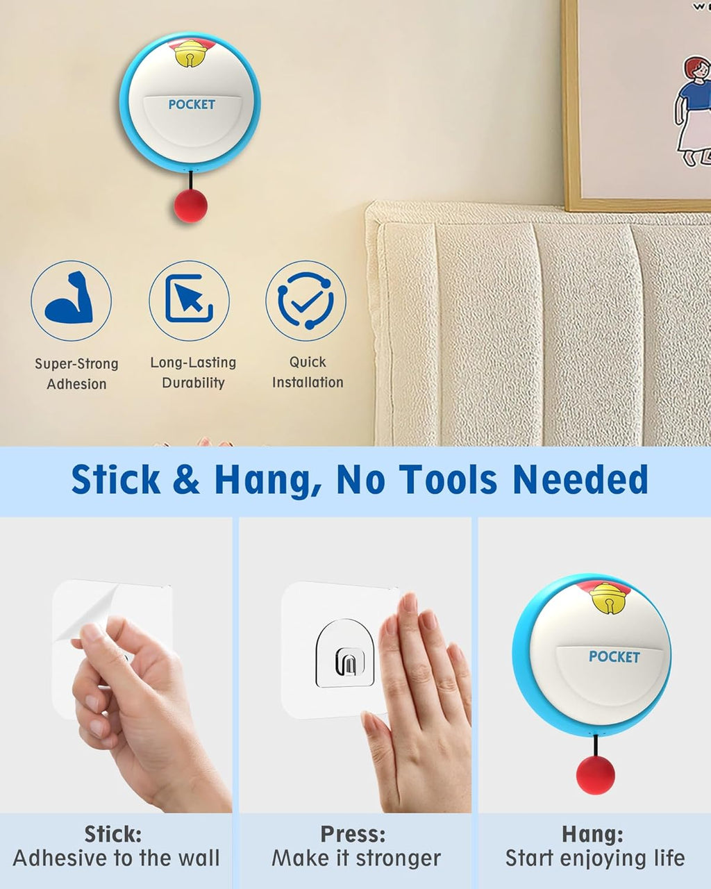 Wall Night Light for Kids, 3 Levels Dimmable Nursery Nightlight with Timer, Rechargeable LED Touch Wall Lamp for Room Decor, Silicone Squishy Light, Cute Anime Lamp Unique Gifts for Girls & Boys