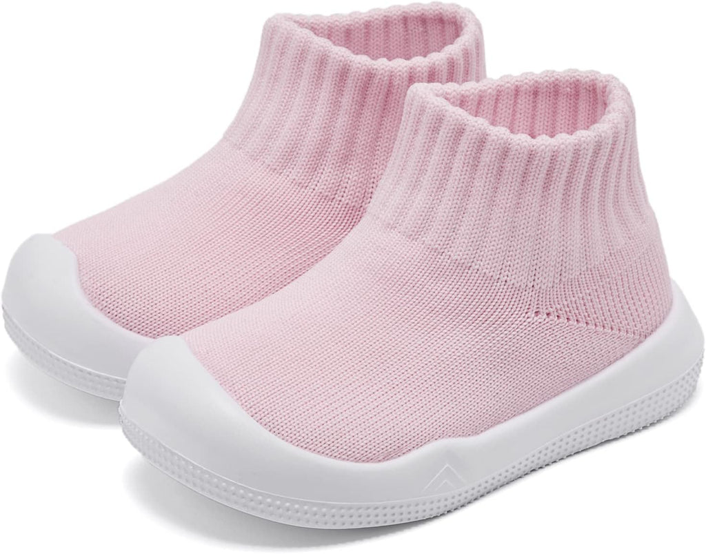 Eashi Baby Boy Girl Non-Skid Indoor Infant Walking Shoes Breathable Warm Elastic Sock Shoes with Memory Sole Protect Toes Outdoor Sneakers