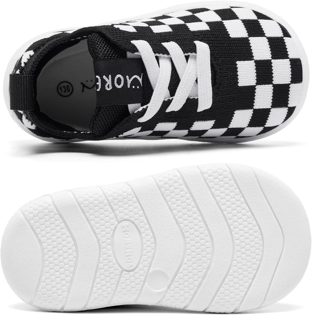 MORENDL Toddler Shoes Baby Walking Sock Shoes Infant Sneakers 0-4 Years Boy Girl Barefoot Tennis Shoe Non-Slip Brethable