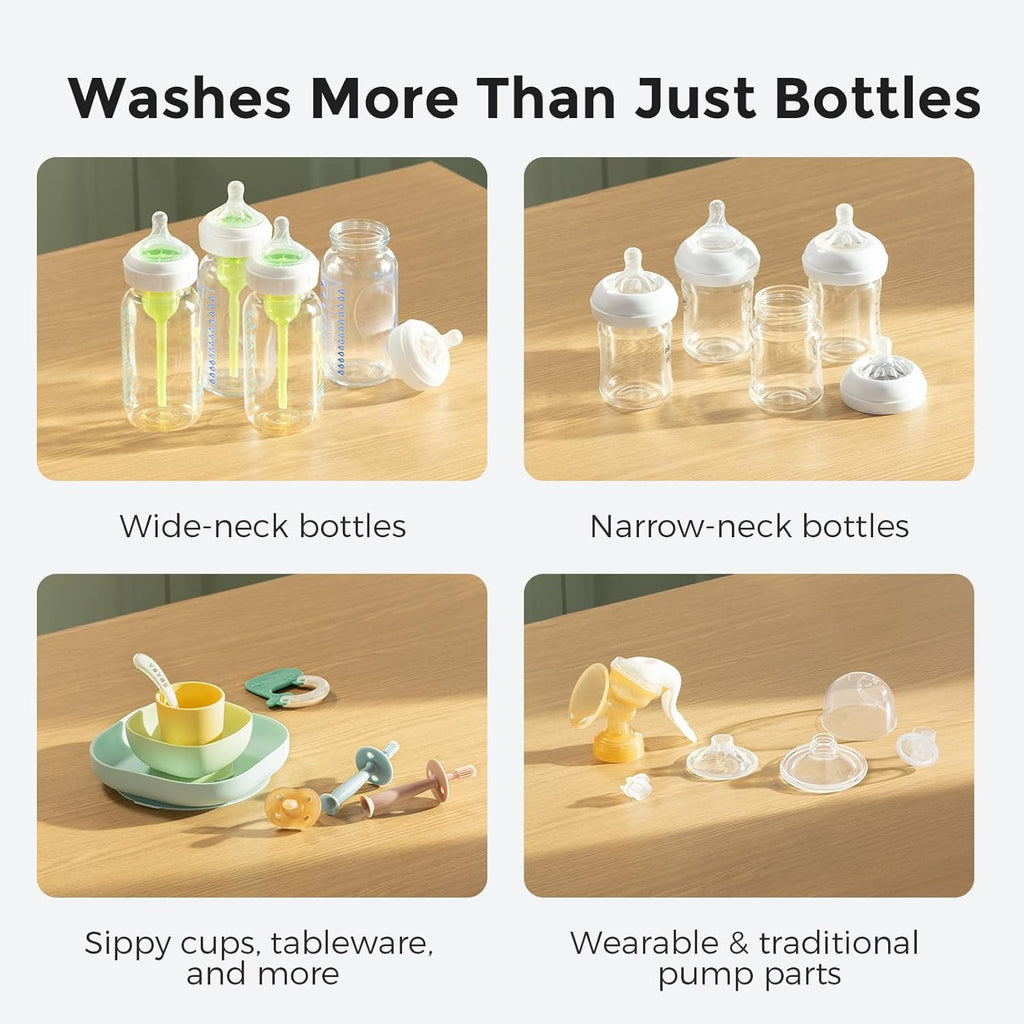 Momcozy KleanPal Pro Baby Bottle Washer, Sterilizer & Dryer - All-in-One Cleaning Machine for Bottles, Pump Parts & Baby Essentials - Time-Saving & Effortless Care