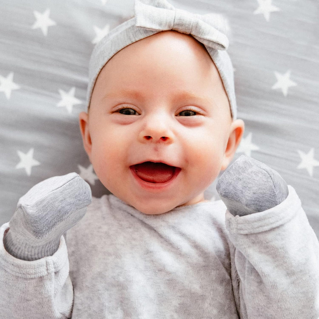 Geyoga 6 Pairs Newborn Baby Mittens No Scratch Gloves Infant Toddler Anti Scratch Essentials Unisex for 3-9 Months Girls Boys