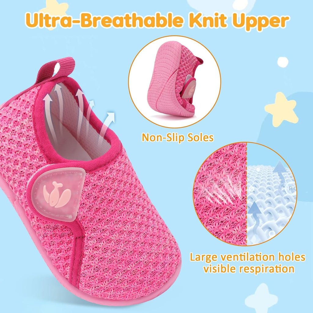 FEETCITY Toddler Walking Shoes Slip On Toddler Shoes Boys Girls Kids Sports Sneakers Casual School Shoes Barefoot Shoes