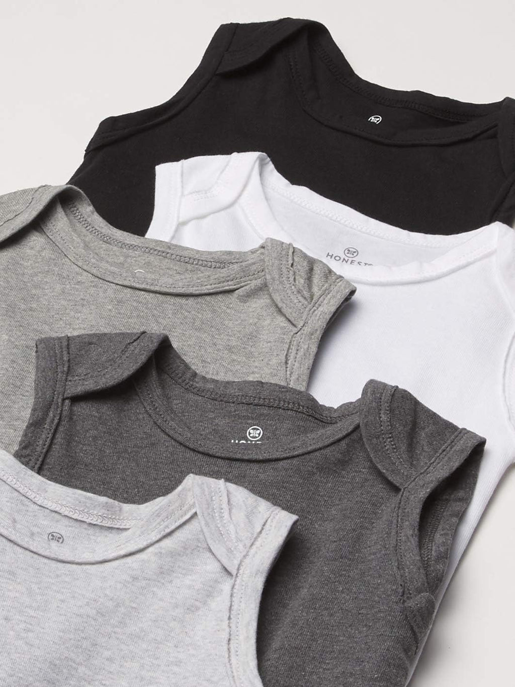 Sleeveless Bodysuits One-piece 100% Organic Cotton for Baby Boys, Girls, Unisex