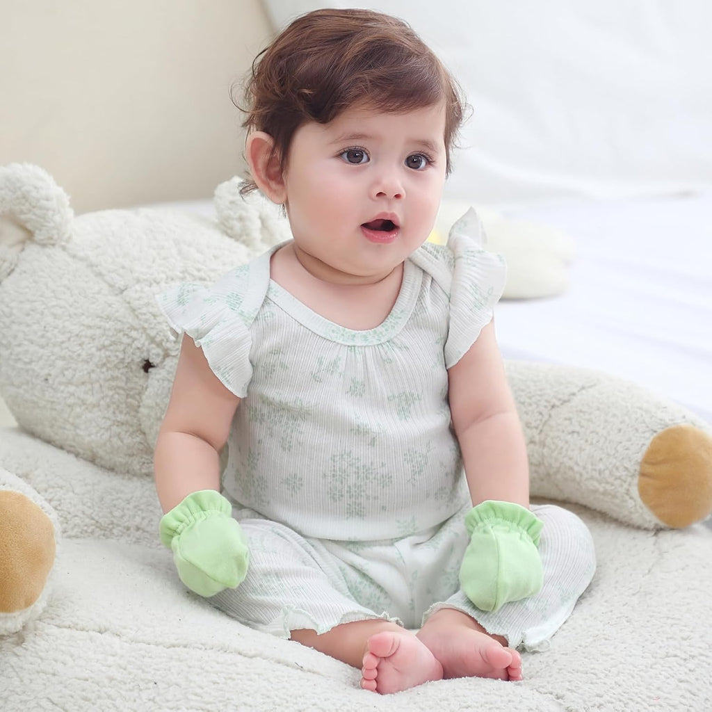 Baby Bodysuit and Pant Set Summer Ribbed Mix Match Infant Boy Girl Clothes Outfits