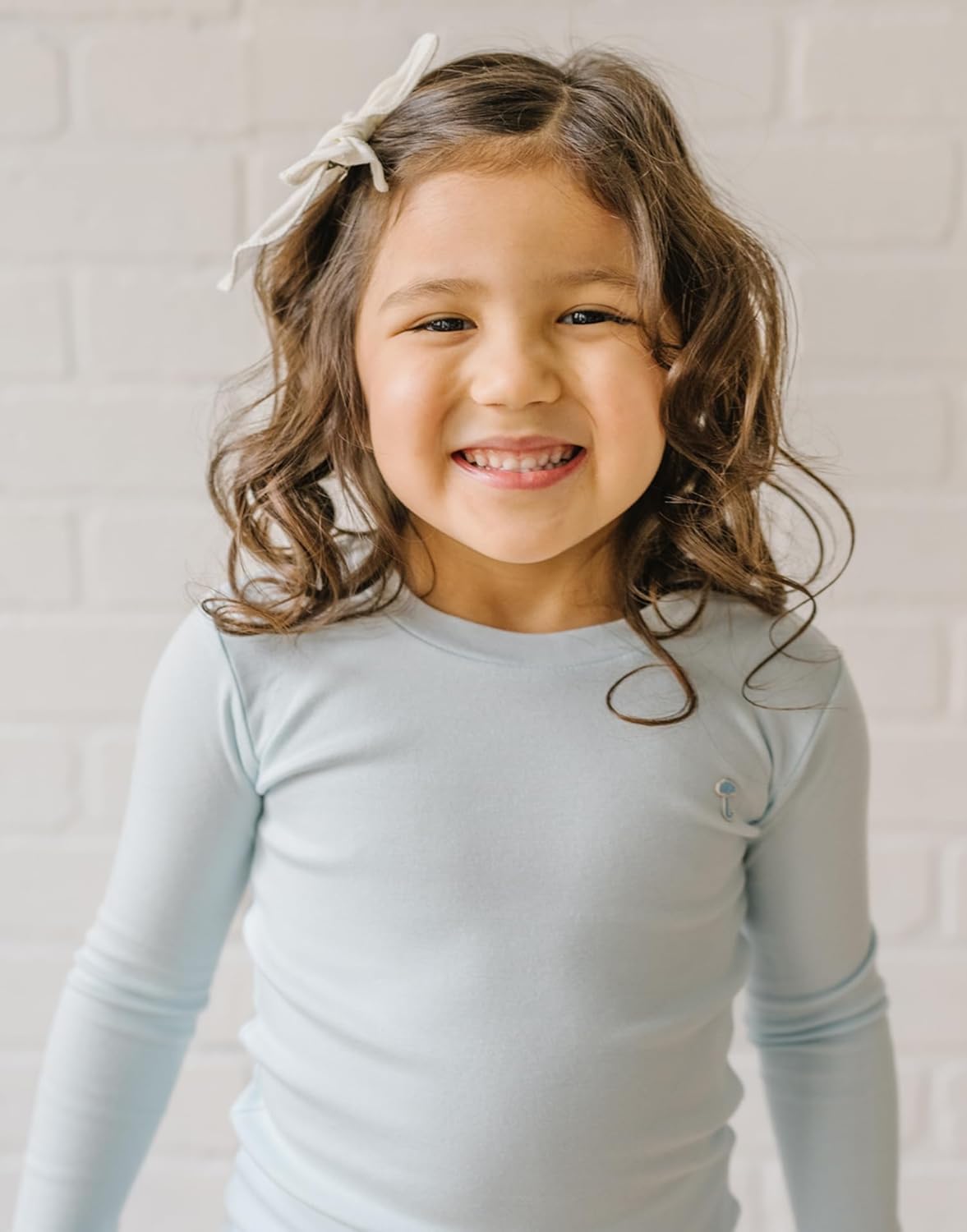 moimoln 6M-8Y Modal Cotton Solid Soft Breathable Baby Toddler Boys Girls Snug fit Pjs Long Sleeve Pajamas Set Sleepwear Daily