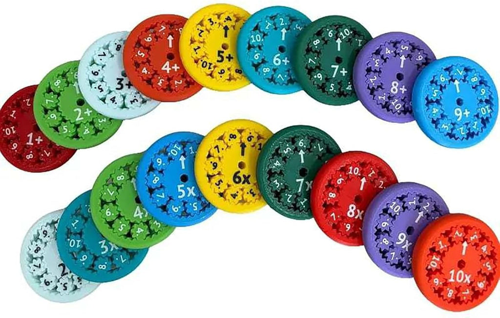 Math Fidget Spinners, Multiplication, Division are Used to Learn Arithmetic Educational Spinning Toys, Which are Intended for All Those Who are Restless (18 Combinations)