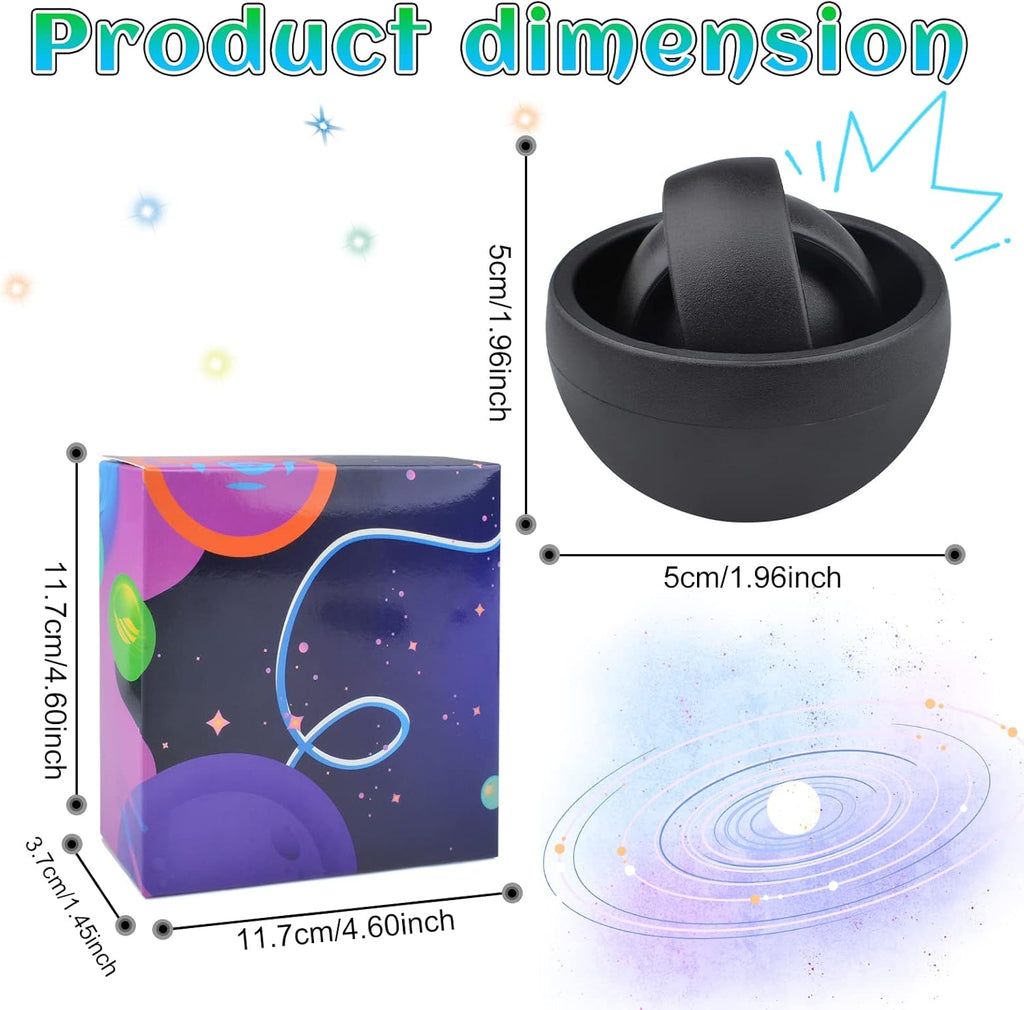 Fidget Toy for Adults, Fidget Gyro Toys, Gift Ideas Fidgets Gifts for Boys Girls Teens Kids, ADHD Autism Stress Relief Finger Toy Hand Fidget Spinner (4PC)