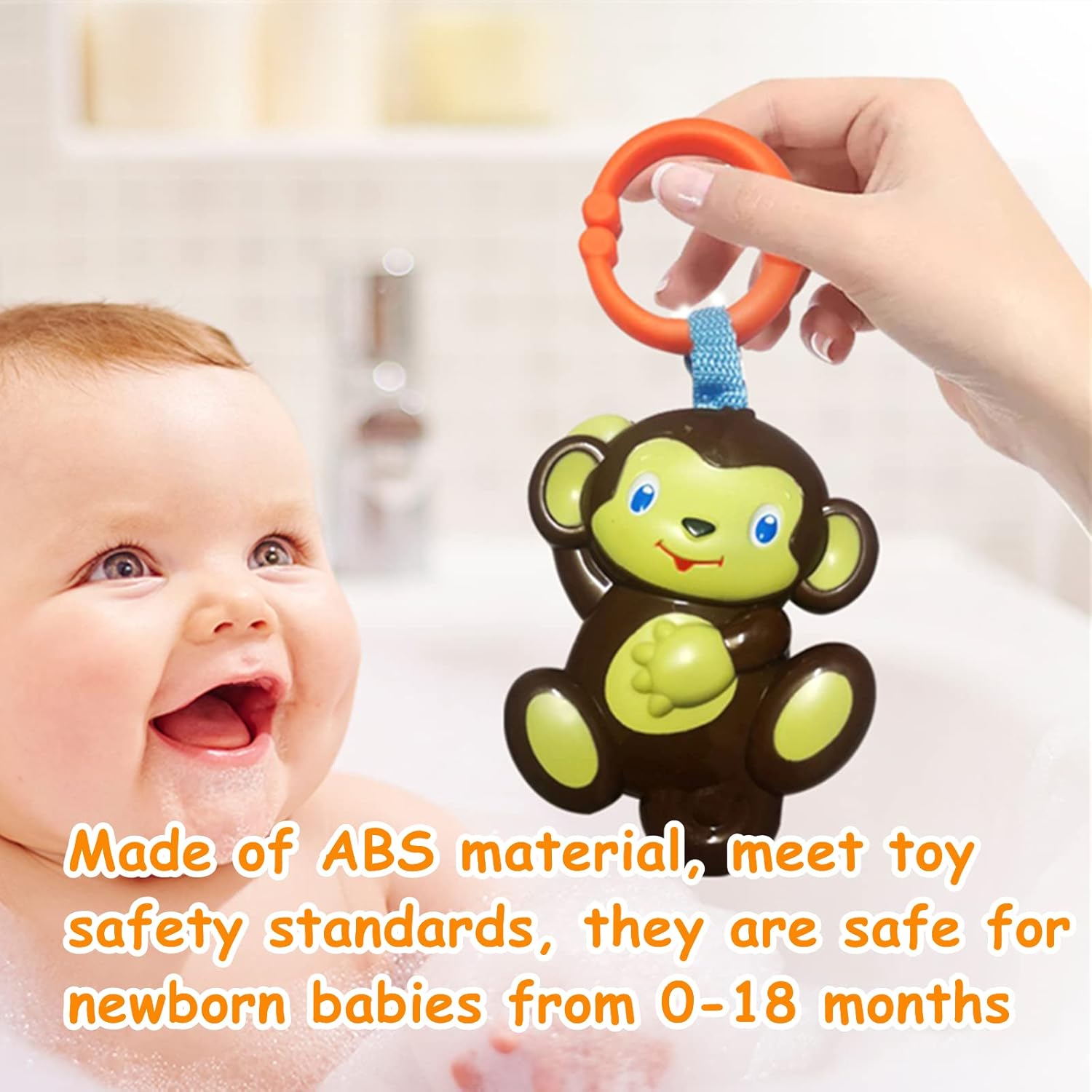 Baby Toys, Cartoon Animal Hanging Rattle Toys, Handbells Baby Rattles, Baby Bed Crib Car Seat Travel Stroller Toys for Infant, Best Birthday Gift for Newborn, 4 Pack