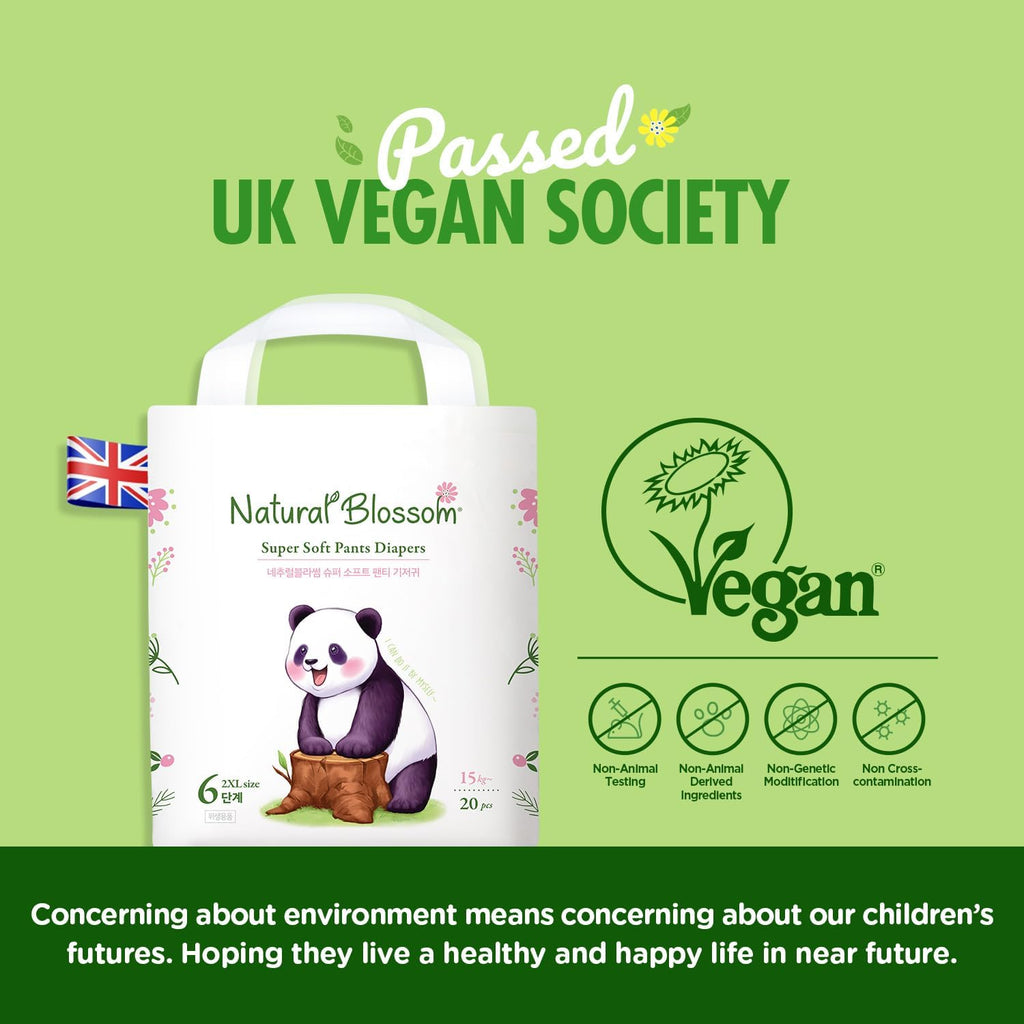 Pull-On Baby Diapers | Ultra-Slim, Hypoallergenic, Super Soft, Vegan | Size 6 (4T-5T, 33 lbs+) | 80 Count