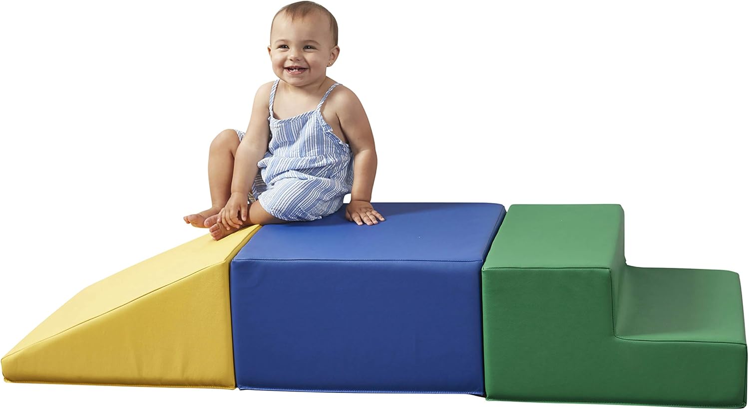 Factory Direct Partners 11618-AS SoftScape Toddler Playtime Climber, Indoor Active Play Structure (3-Piece Set) - Assorted