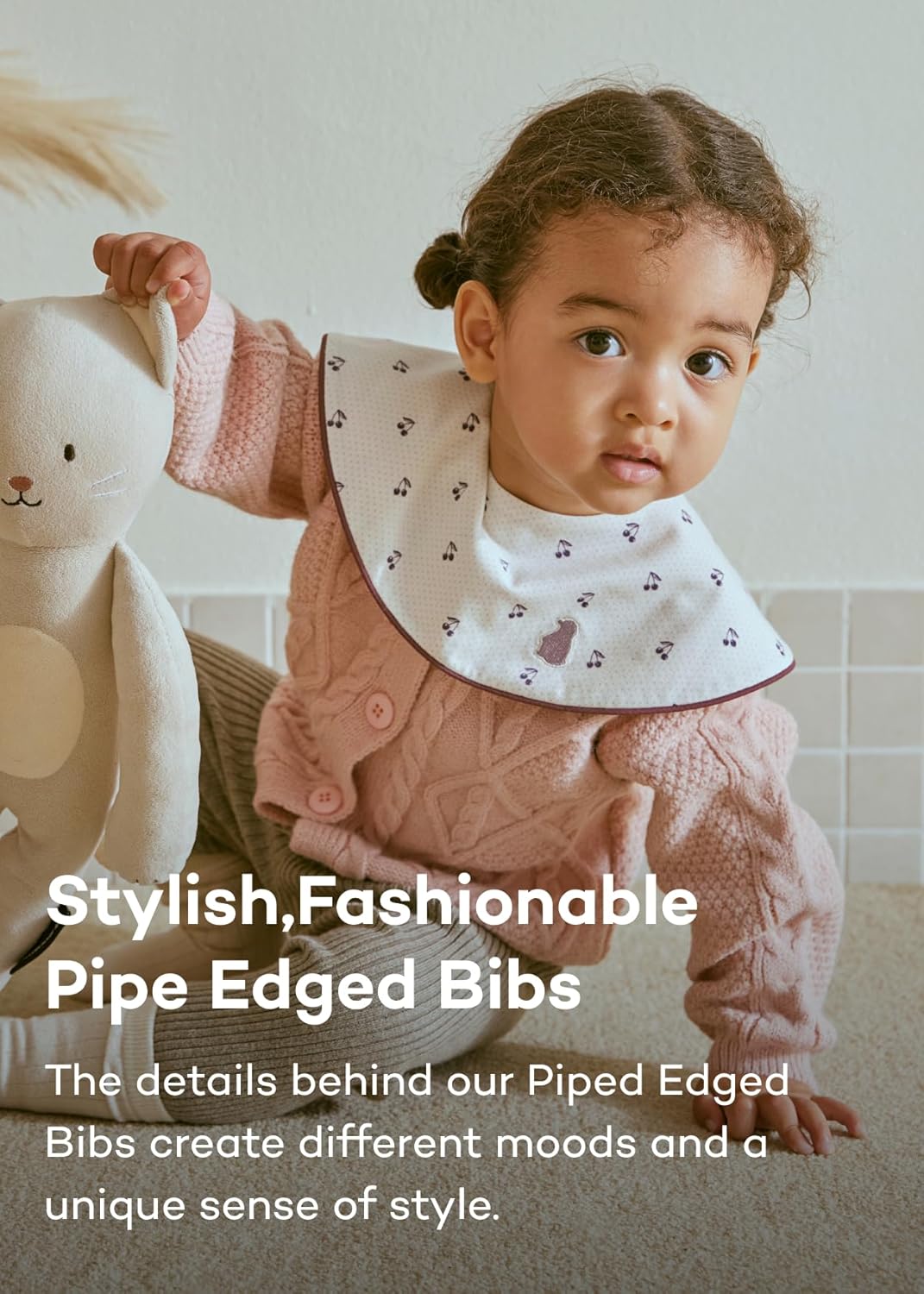 Konny Baby Bibs 5-Pack, 360 ° Rotate, Soft and Absorbent Bandana Drooling for Boys Girls baby Essentials