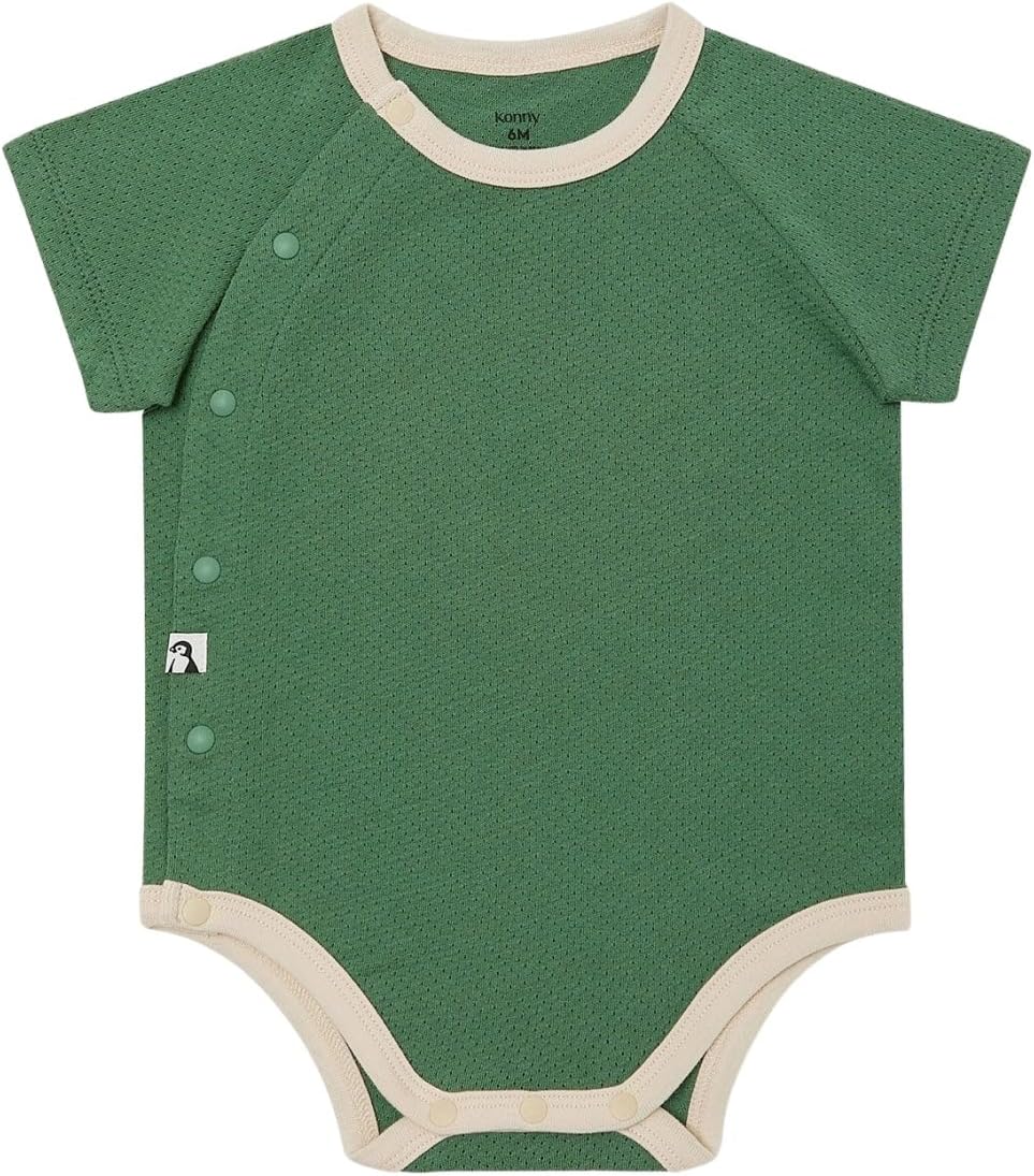 Konny Newborn Cotton Mesh Bodysuit Premium and Safe for New Moms: Baby Clothing for Stylish Comfort(0-12M)