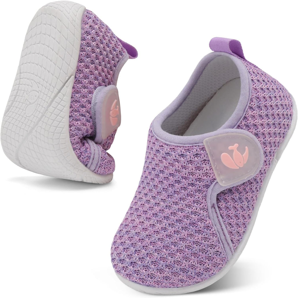 FEETCITY Toddler Walking Shoes Slip On Toddler Shoes Boys Girls Kids Sports Sneakers Casual School Shoes Barefoot Shoes