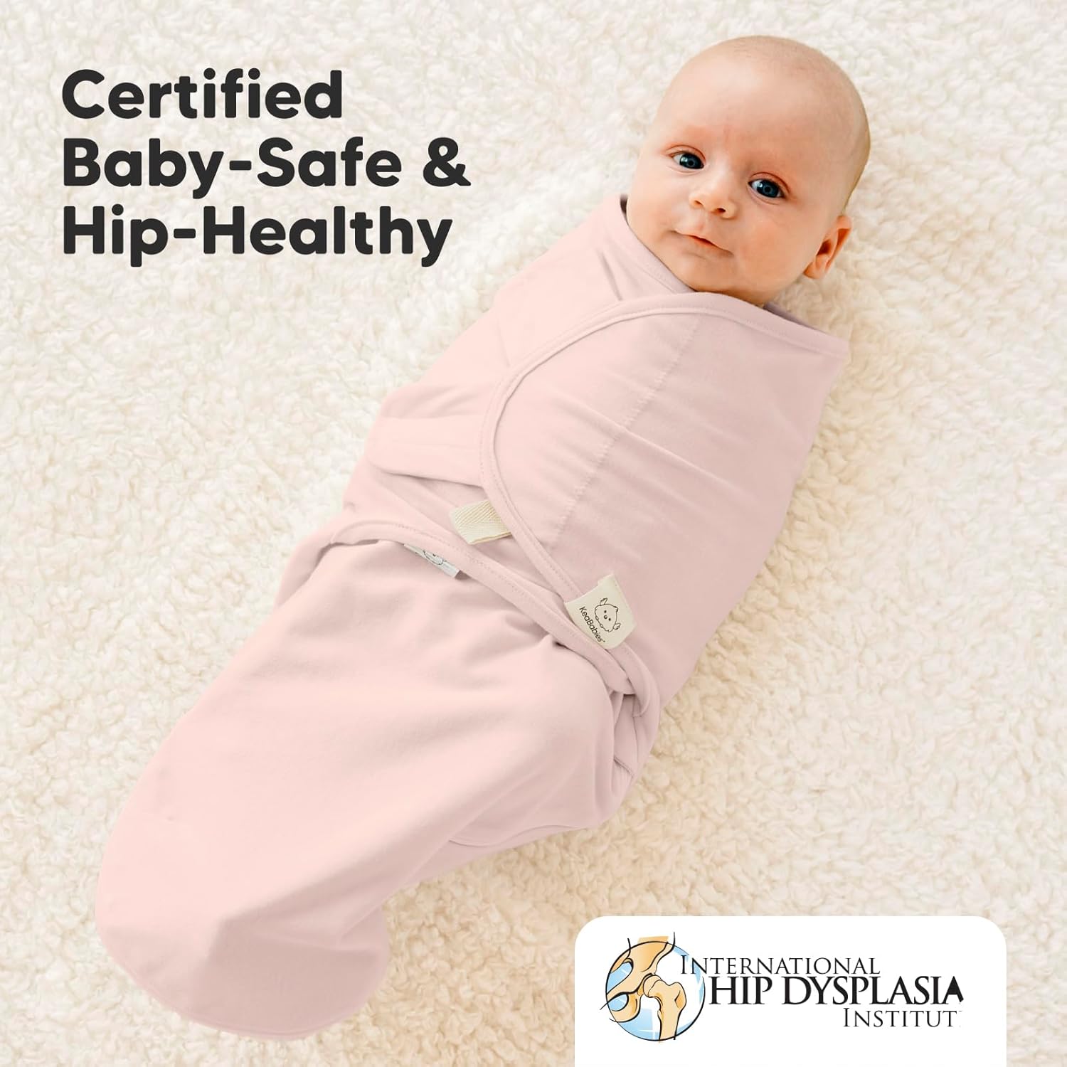 Baby Swaddle Sleep Sacks with Zipper - 3-Pack Swaddles for Newborns 0-3 Months, Infant, Baby Girls, Boys, Soft & Durable Newborn Sleep Sack, Easy Diaper Change Swaddling Blanket (ABC Land Rose)