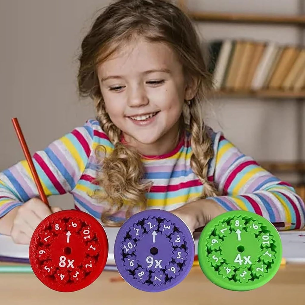 Math Fidget Spinners, Multiplication, Division are Used to Learn Arithmetic Educational Spinning Toys, Which are Intended for All Those Who are Restless (18 Combinations)