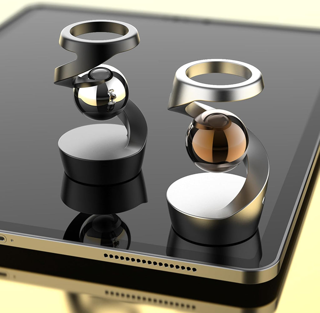 Fidget Toys, Metal ADHD Desk Spinning Toys for Adults Kids Boys Girls, Quite Fidget Sensory Toys for Party Favors, Stocking Stuffers, Classroom Prizes (Gold-Silver)