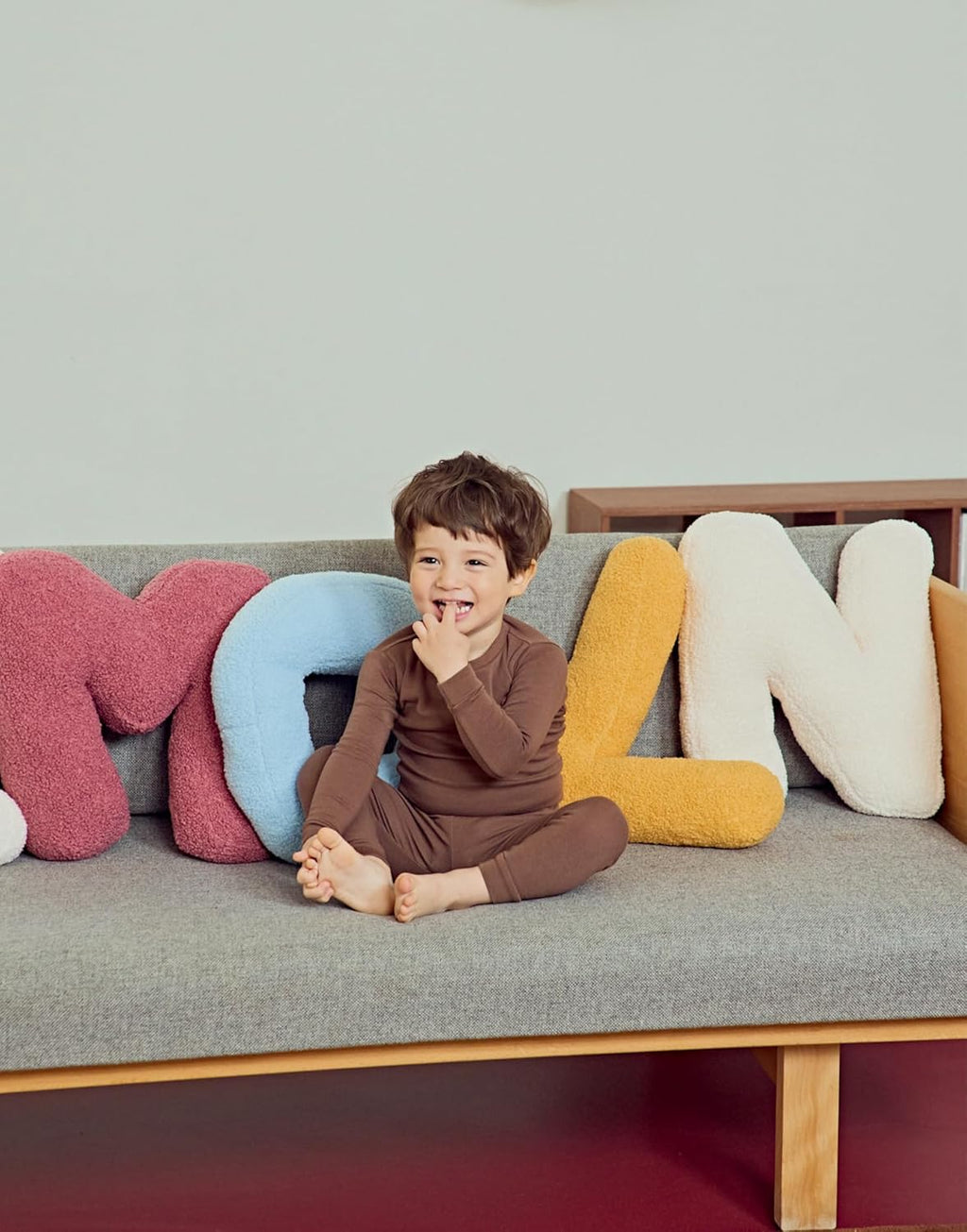 moimoln 6M-8Y Modal Cotton Solid Soft Breathable Baby Toddler Boys Girls Snug fit Pjs Long Sleeve Pajamas Set Sleepwear Daily