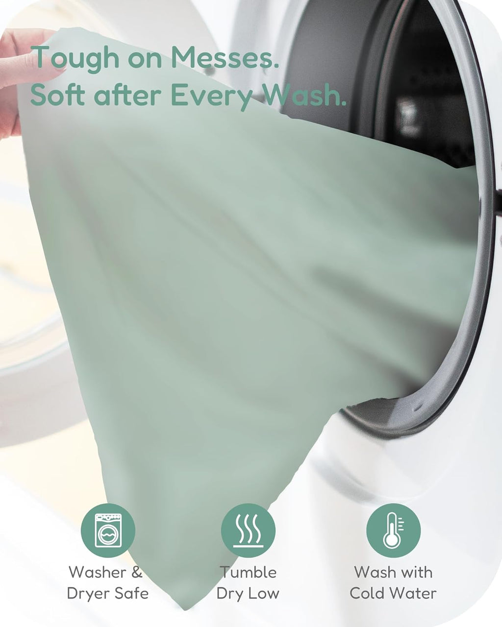 Pack and Play Sheets Fitted, Soft Green+Giraff, Breathable and Cozy, Hypoallergenic, 2 Pack for Boys and Girls