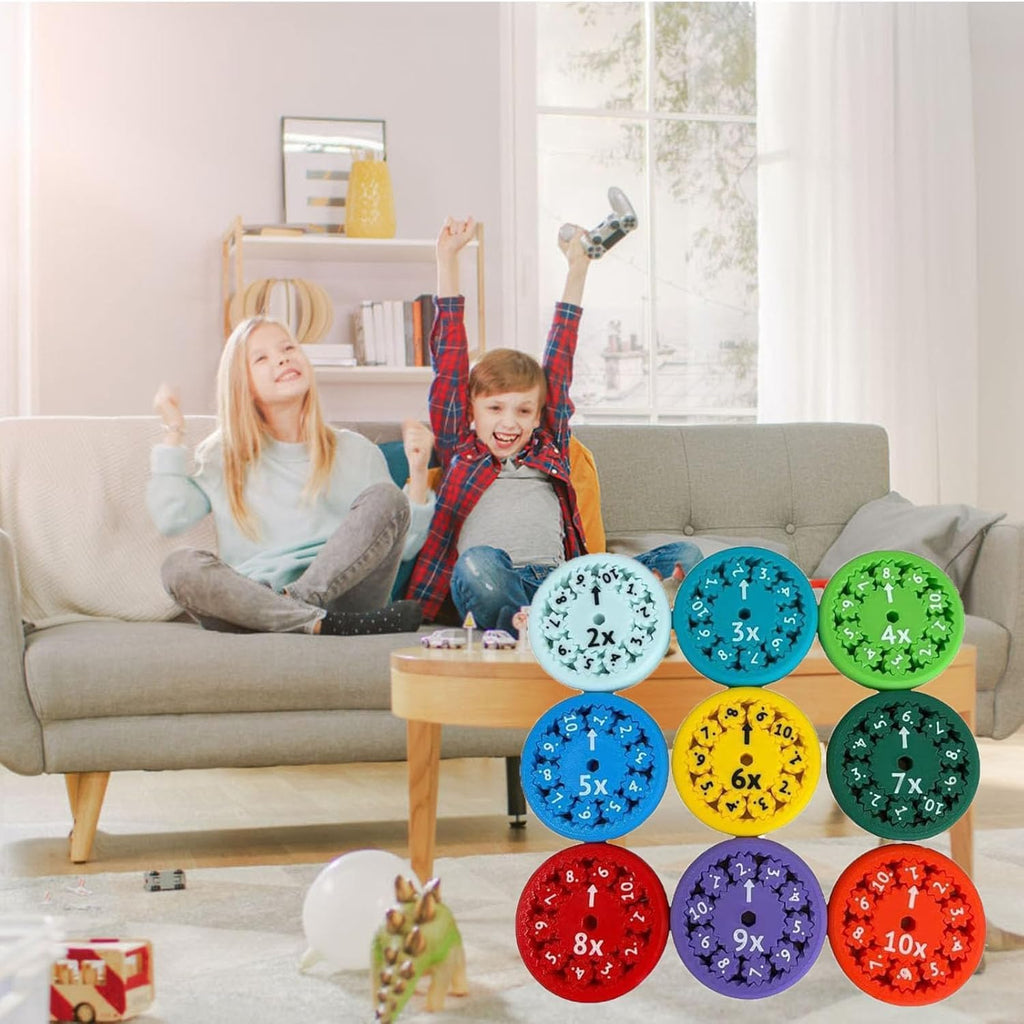 Math Fidget Spinner,Educational Math Fact Fidget Spinners,Math Fact Fidget Spinners,Math Multiplication Fidget Spinner, Math Fidget Toy Add,Subtract,Multiply and Divide (Add&Subtract 9pcs)