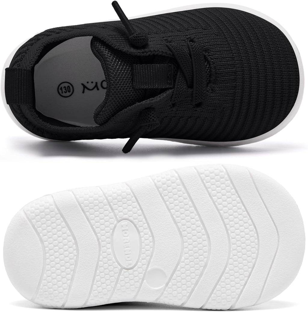 MORENDL Toddler Shoes Baby Walking Sock Shoes Infant Sneakers 0-4 Years Boy Girl Barefoot Tennis Shoe Non-Slip Brethable