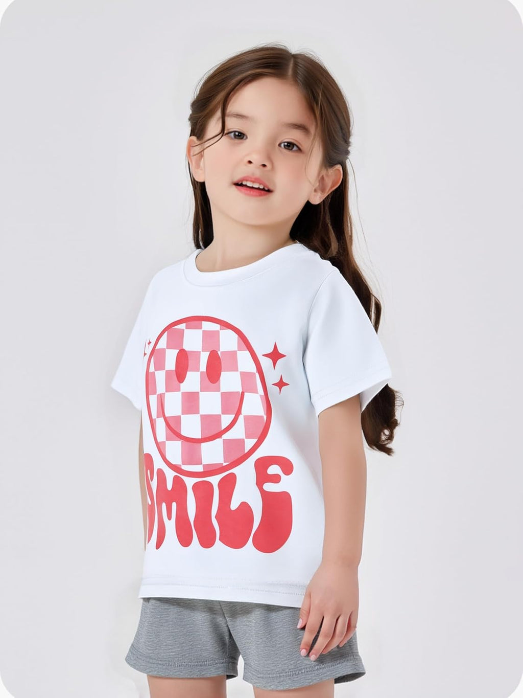 Happy Town Toddler Clothes Baby Boy Girl Smiley Face Shirt Short Sleeve T-Shirt Tee Summer Tops Outfits