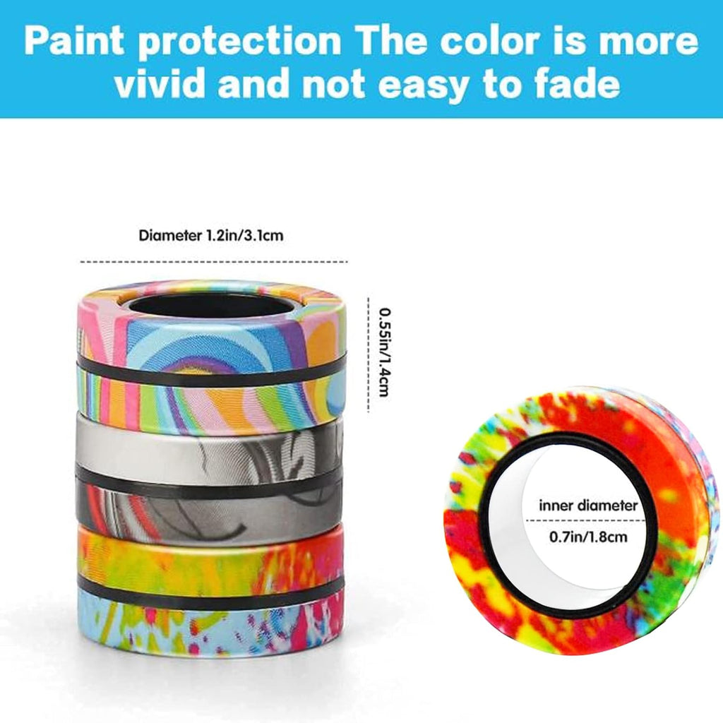 24Pcs Magnetic Rings Fidget Toys Spinner Set,Finger Magnet Rings Endless Hours of Fun ADHD Stress Relief Fidget Spinner for Relieve Anxiety Birthday for Adults Teens Kids