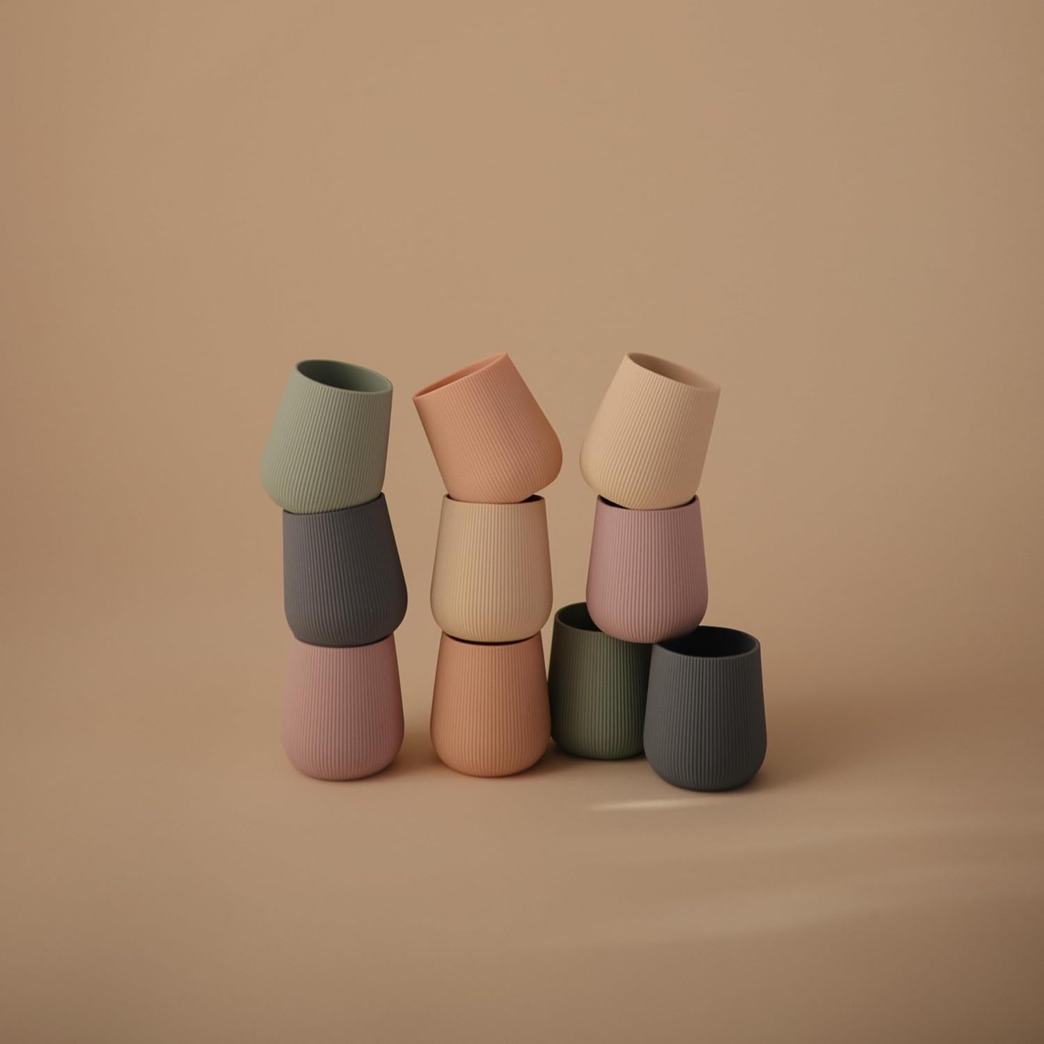 mushie Silicone Baby Starter Training Cup | 6 Months+ (Blush)