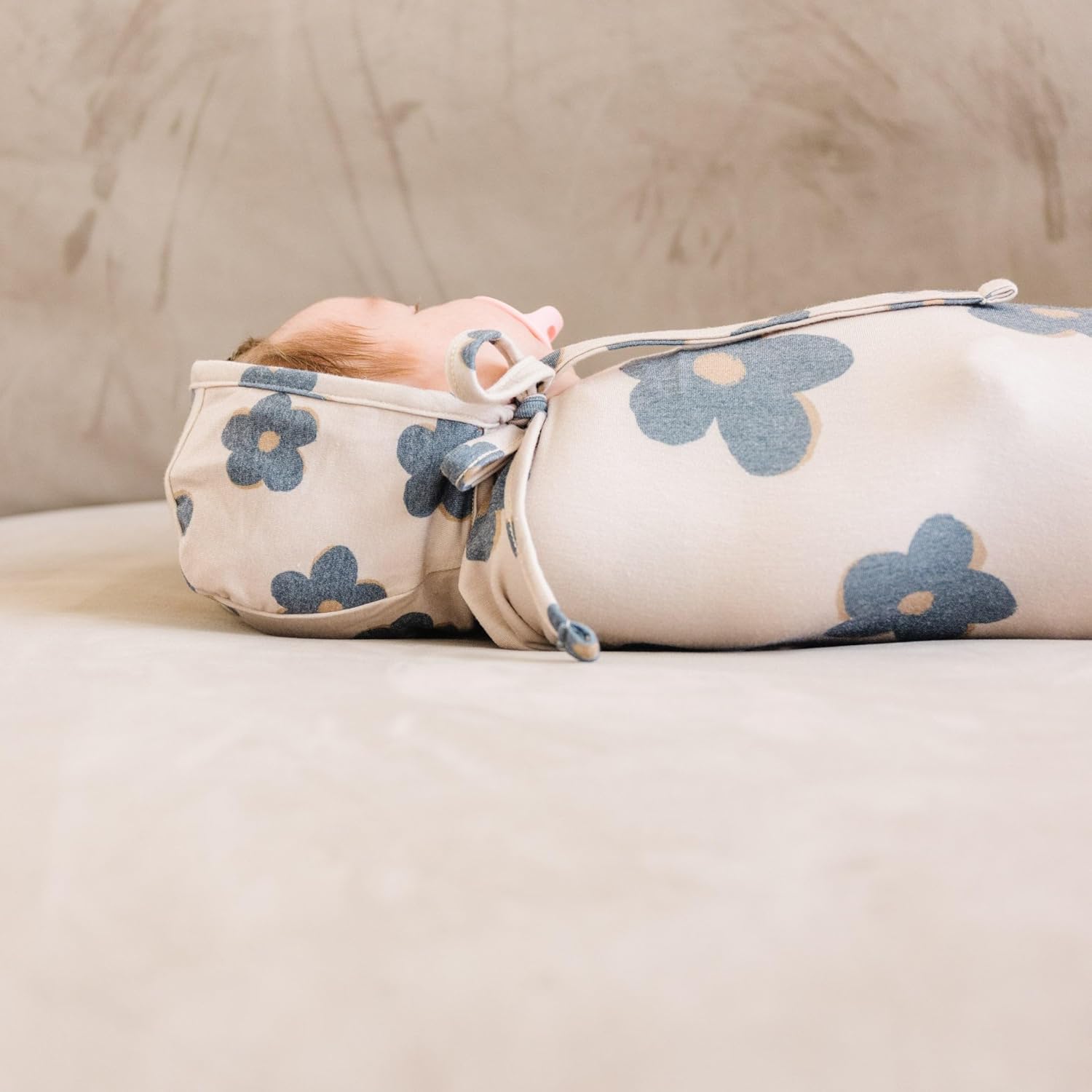 Copper Pearl Large Premium Knit Baby Swaddle Receiving Blanket Gemma in Tan