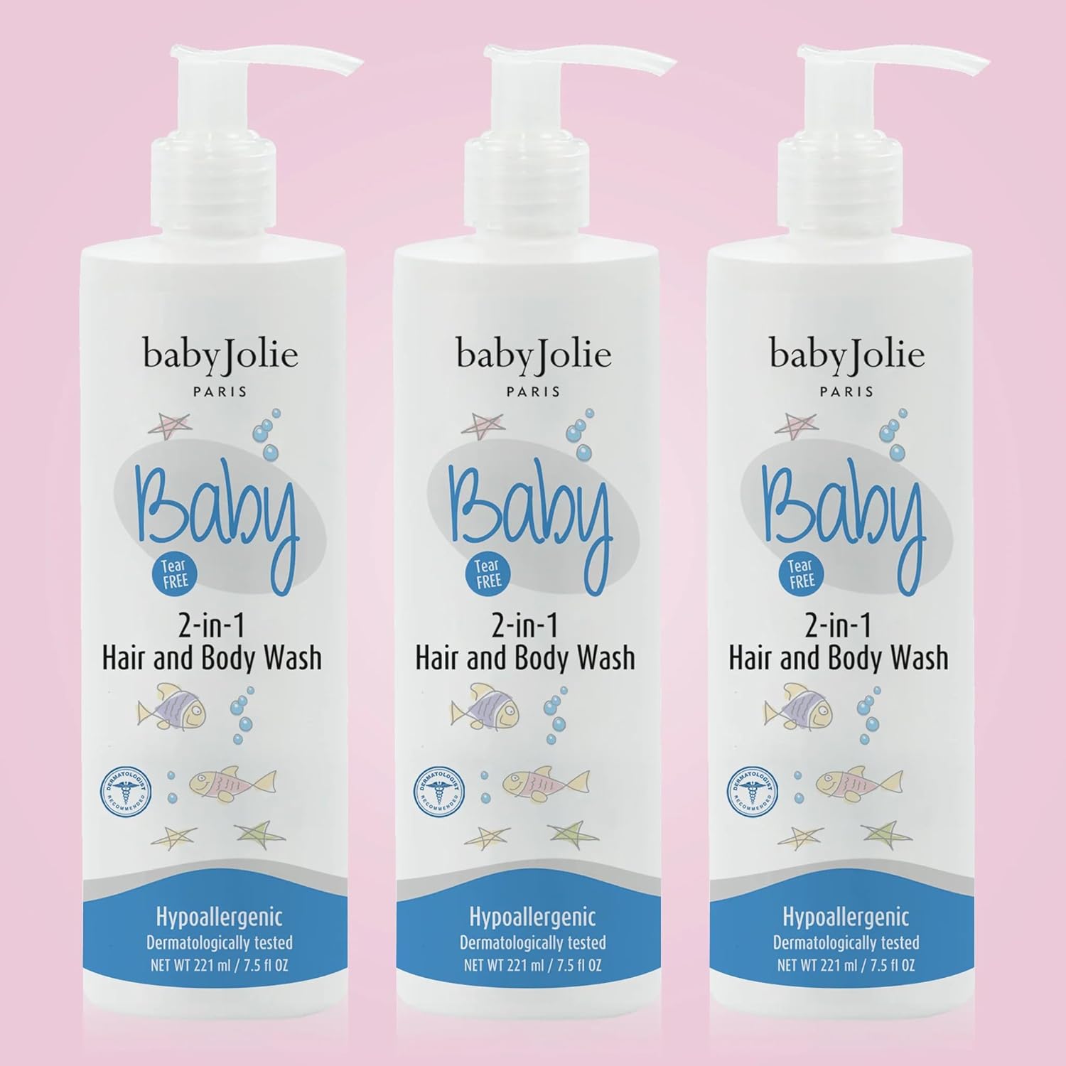 Baby Jolie Baby Body Wash, Kids Hair and Body Wash for Babies & Newborn 2-in-1, Shampoo + Soap | 7.5oz | 221ml (3)