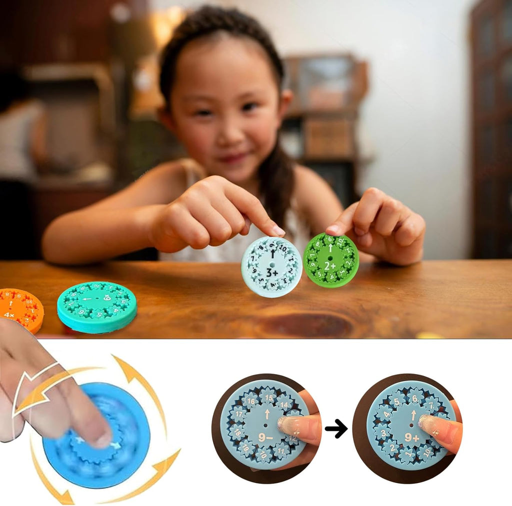 Math Fact Fidget Spinners, Math Facts Fidget Spinners, Number Fidget Toy, Learning & Education Toys for Kids, Counting Toys for Home & School, Learning & Education Fidget Spinners