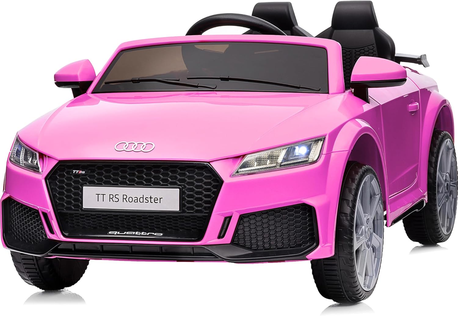 Kids Electric Car, Licensed Audi 6V Kids Ride on Toy Car for Toddlers - Pink