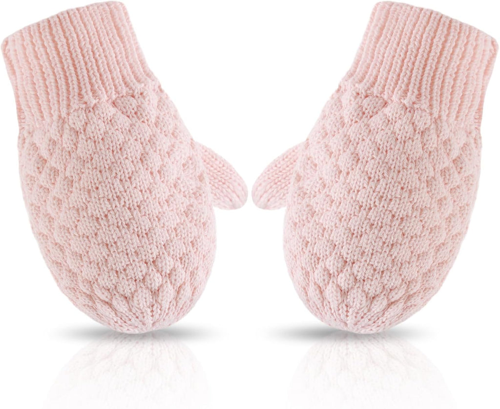 Baby Knit Mittens Toddler Boys Girls Gloves Winter Infant Newborn No Scratch Mitten 0-3 Years