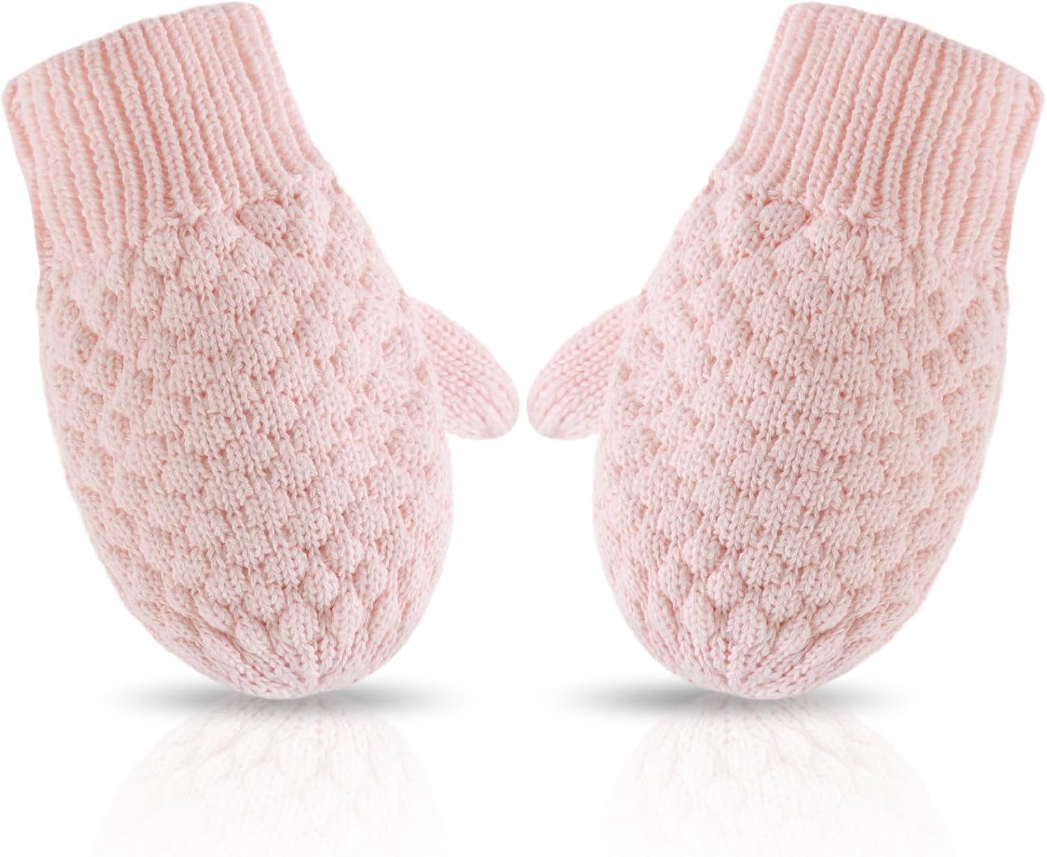 Baby Knit Mittens Toddler Boys Girls Gloves Winter Infant Newborn No Scratch Mitten 0-3 Years