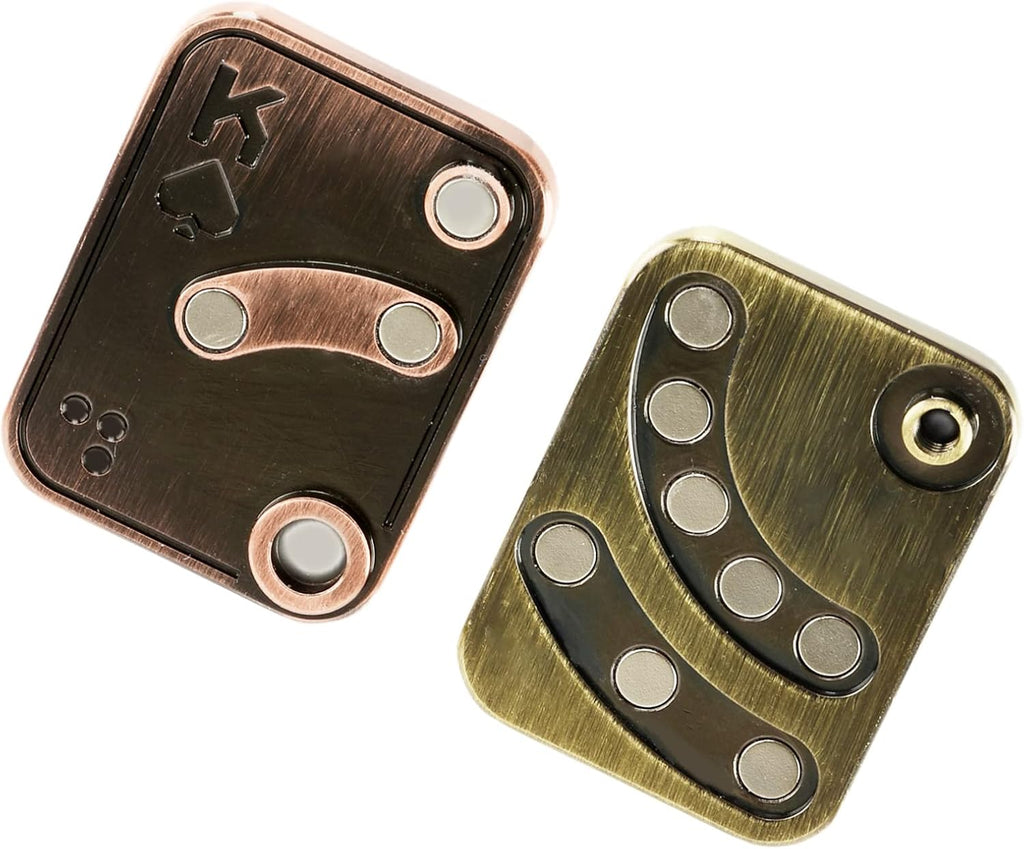 3 Pack Fidget Toys Adults Magnetic Fidget Slider Metal Fidget Toys Magnetic Fidget Slider Toys EDC Fidget Toys for Adults Anxiety Stress Relief Office Desk Toys(Poker Fidget Slider K+A+Joker)