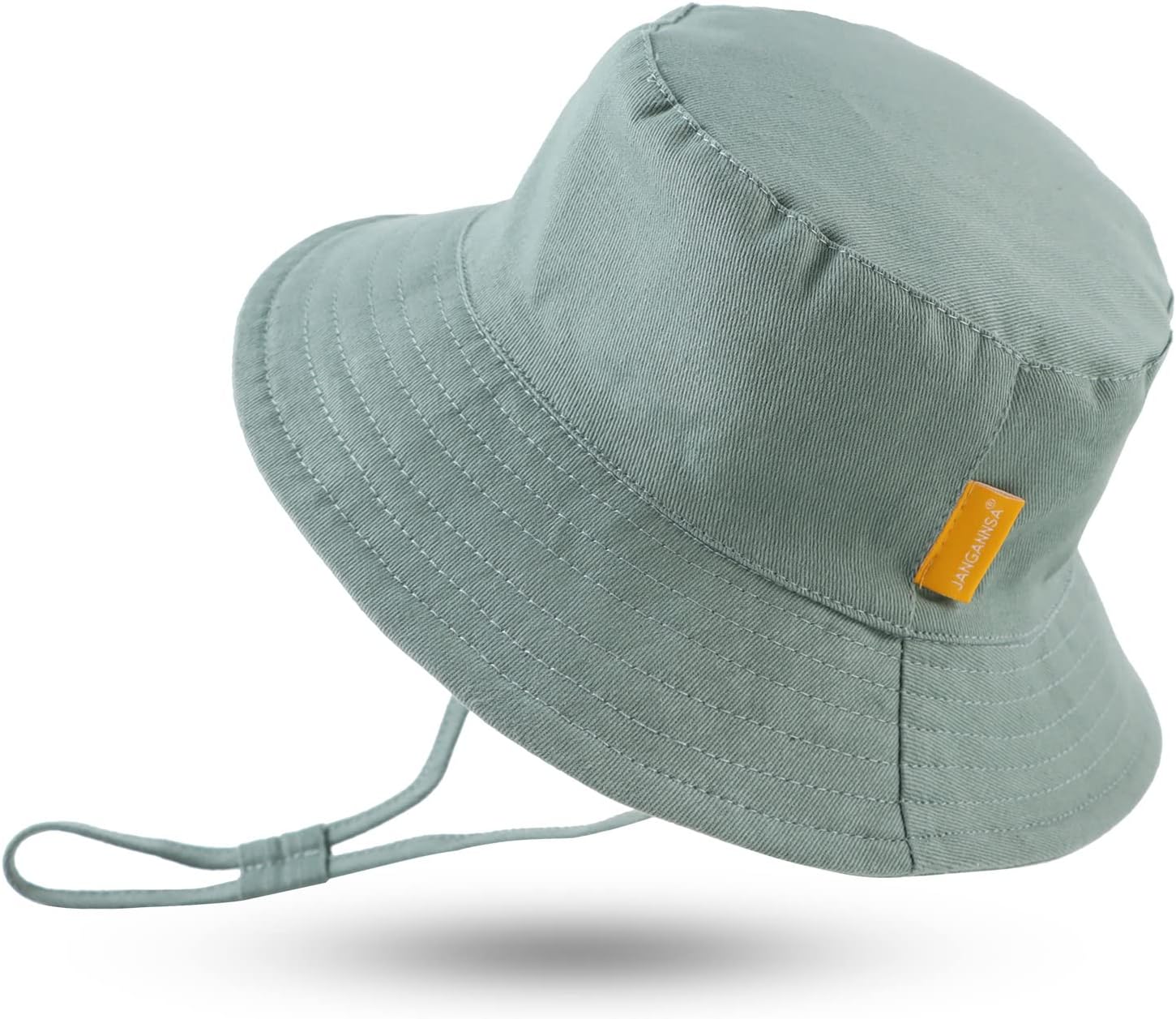 JANGANNSA Cotton Baby Sun Hat Infant Toddler Boys Girls Bucket Hats Summer Sun Protection Kids Beach Caps