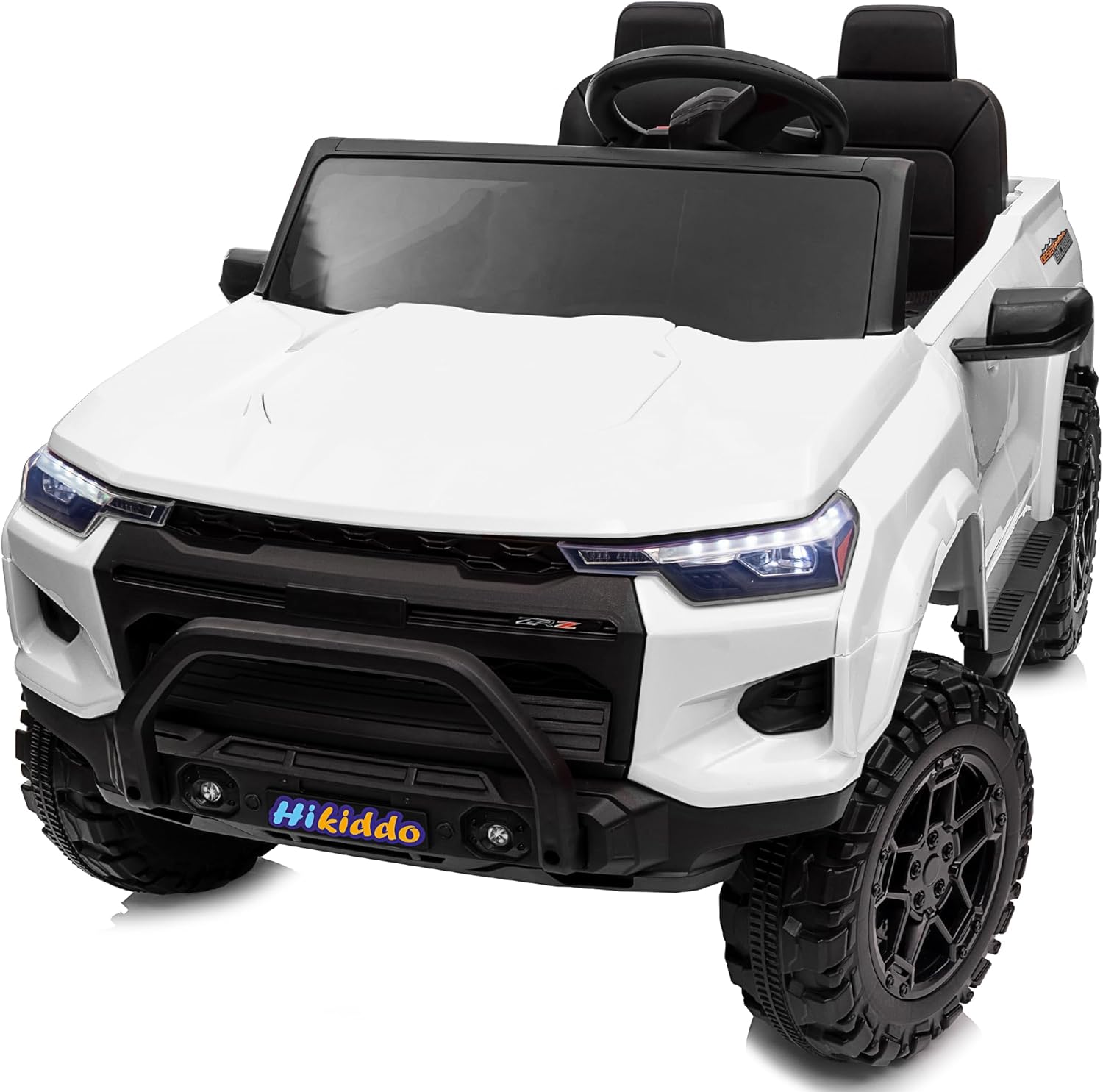 24V 10Ah Ride on Toy for Big Kids, 4WD 2 Seater Electric SUV Kids Car to Drive w/Remote Control, 4x200W Motors - White