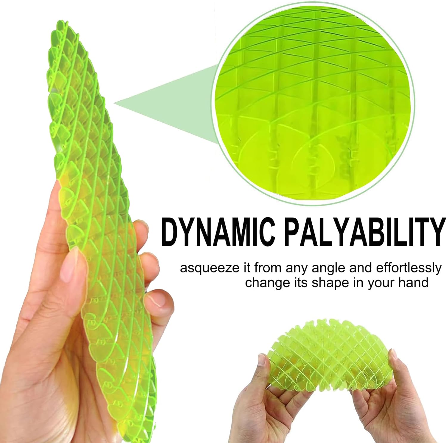 Fidget Worm Toy, Sensory Slug Fidget Toy, Resistance Fidget Toys Sensory Stress Anxiety Relief Toys, Stress Relief Toy, Power Your Fun for Adults and Kids (M-3.54inch)