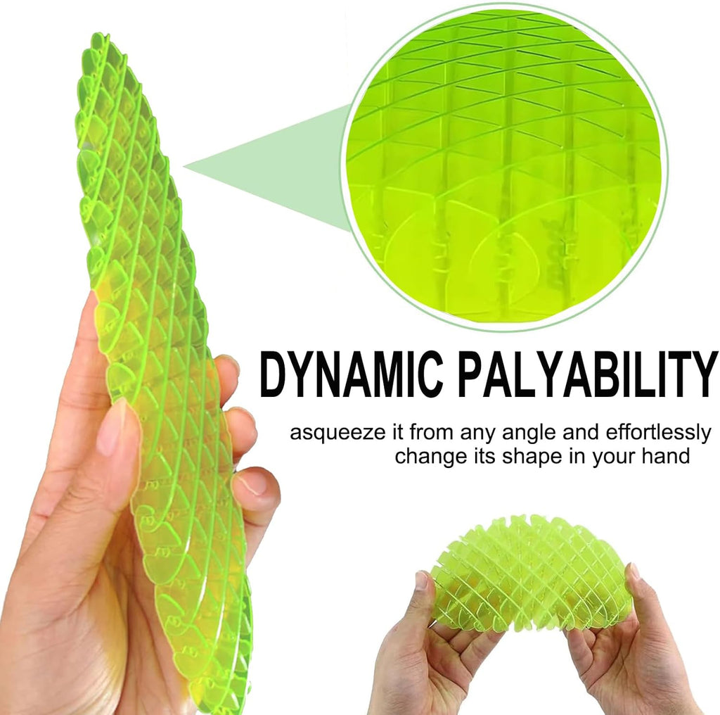 Fidget Worm Toy, Sensory Slug Fidget Toy, Resistance Fidget Toys Sensory Stress Anxiety Relief Toys, Stress Relief Toy, Power Your Fun for Adults and Kids (L-4.72inch)