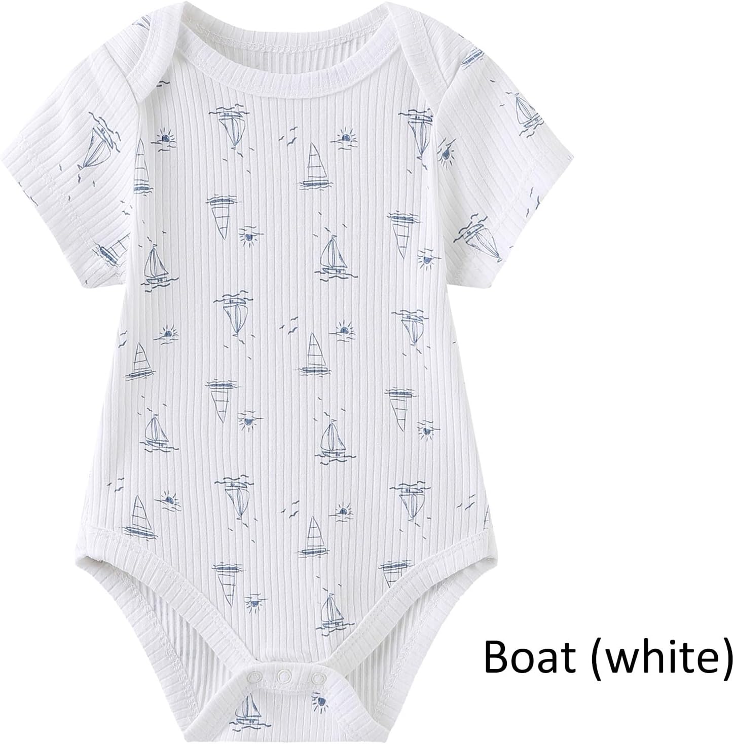 Baby Bodysuit and Pant Set Summer Ribbed Mix Match Infant Boy Girl Clothes Outfits