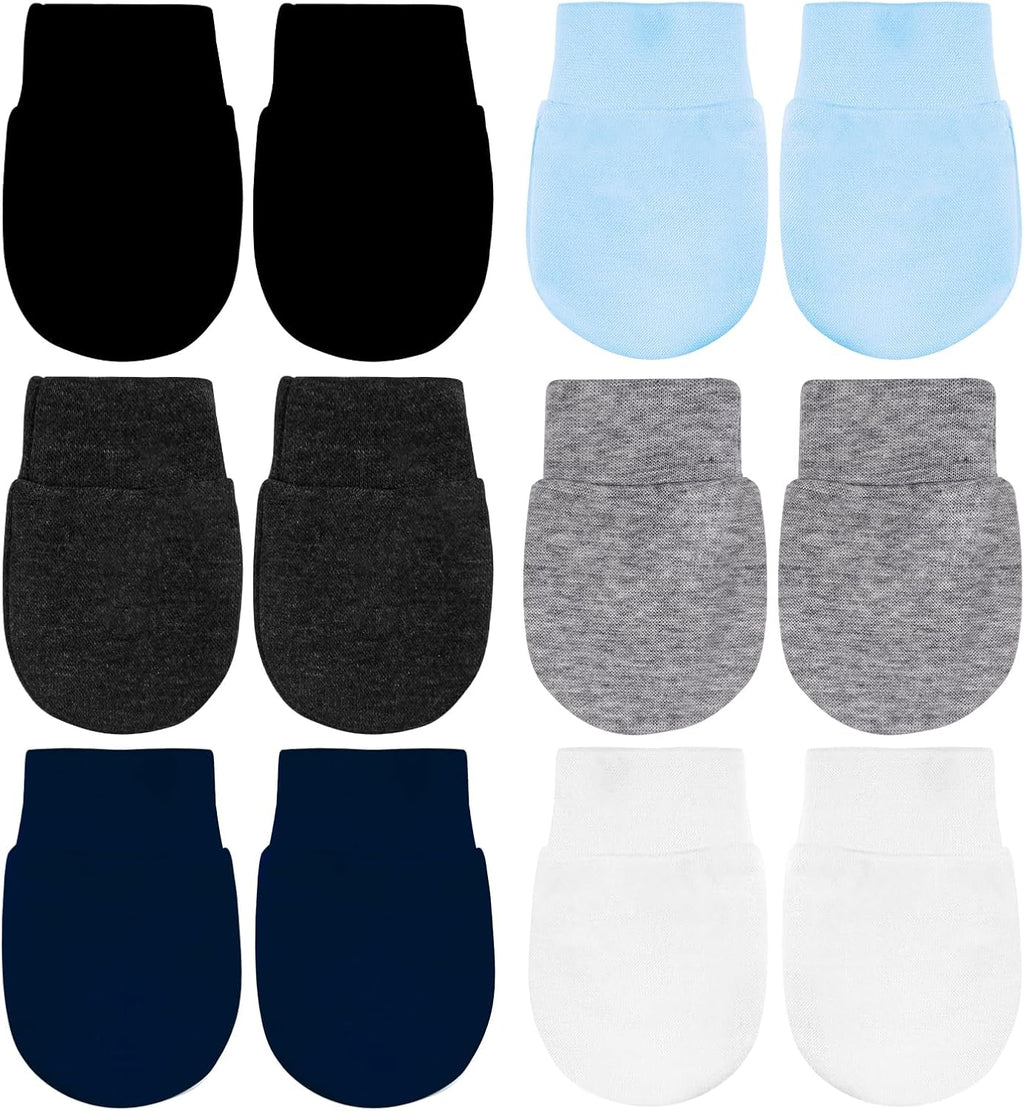 No Scratch Baby Mittens Newborn Infant Toddler Mittens Soft Elastic Wrist Gloves Mitten for 0-6 Months Boys Girls