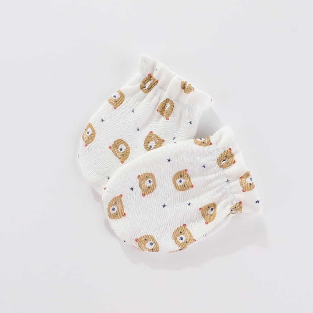 Unisex Baby Cotton Scratch Mittens For Newborn Baby Boys Girls Mittens Accessory 0-6 Months