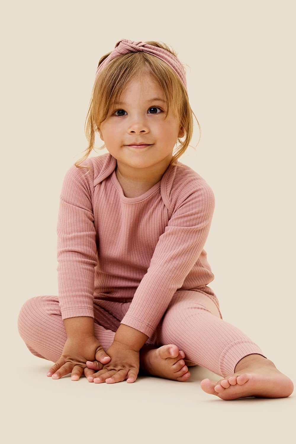 MORI Baby Unisex Long Sleeve Bodysuit Viscose from Bamboo and Organic Cotton - Comfortable Toddler Romper for Boys and Girls