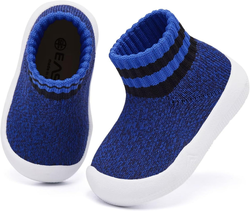 Eashi Baby Boy Girl Non-Skid Indoor Infant Walking Shoes Breathable Warm Elastic Sock Shoes with Memory Sole Protect Toes Outdoor Sneakers