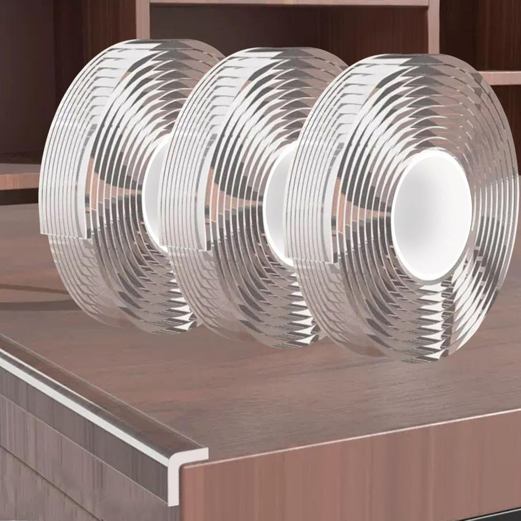 0.8 in x 9.84 FT,3 Pack Clear Soft Corner Protectors for Furniture Strip,Sharp Edge & Table Bumper,Window Edge,Wall Protector, Soft Corner Guards Safe for Proof,Table Corner Protectors in Family