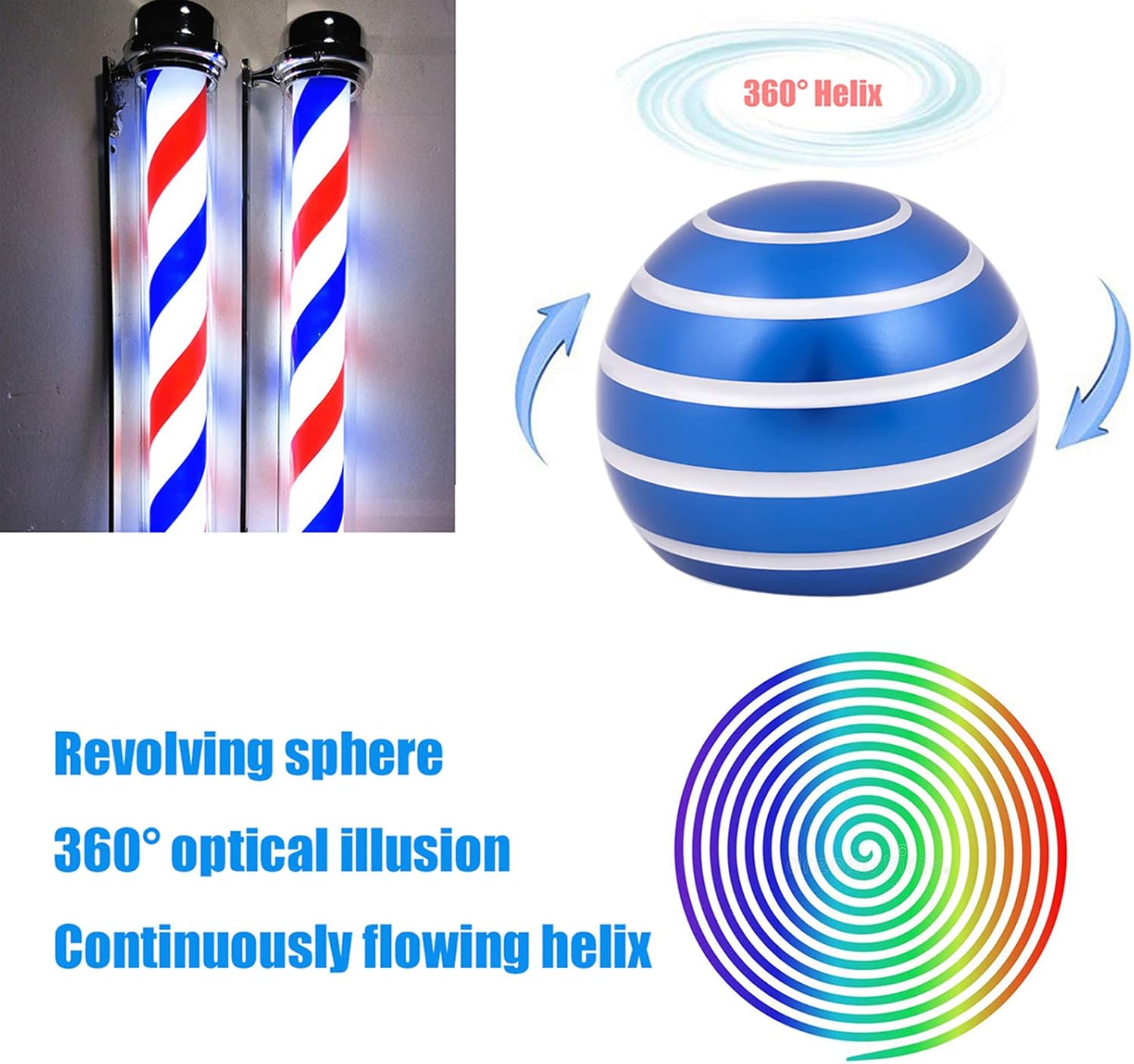 Desk-Fidget-Kinetic-Toys Cool-Gadgets: Cool-Stuff Thing Game Toy for Adult Teen Children Kid, Optical-Illusion Stress Relief Gifts for Man Women Home Office School Christmas Spinning Up 180 Seconds