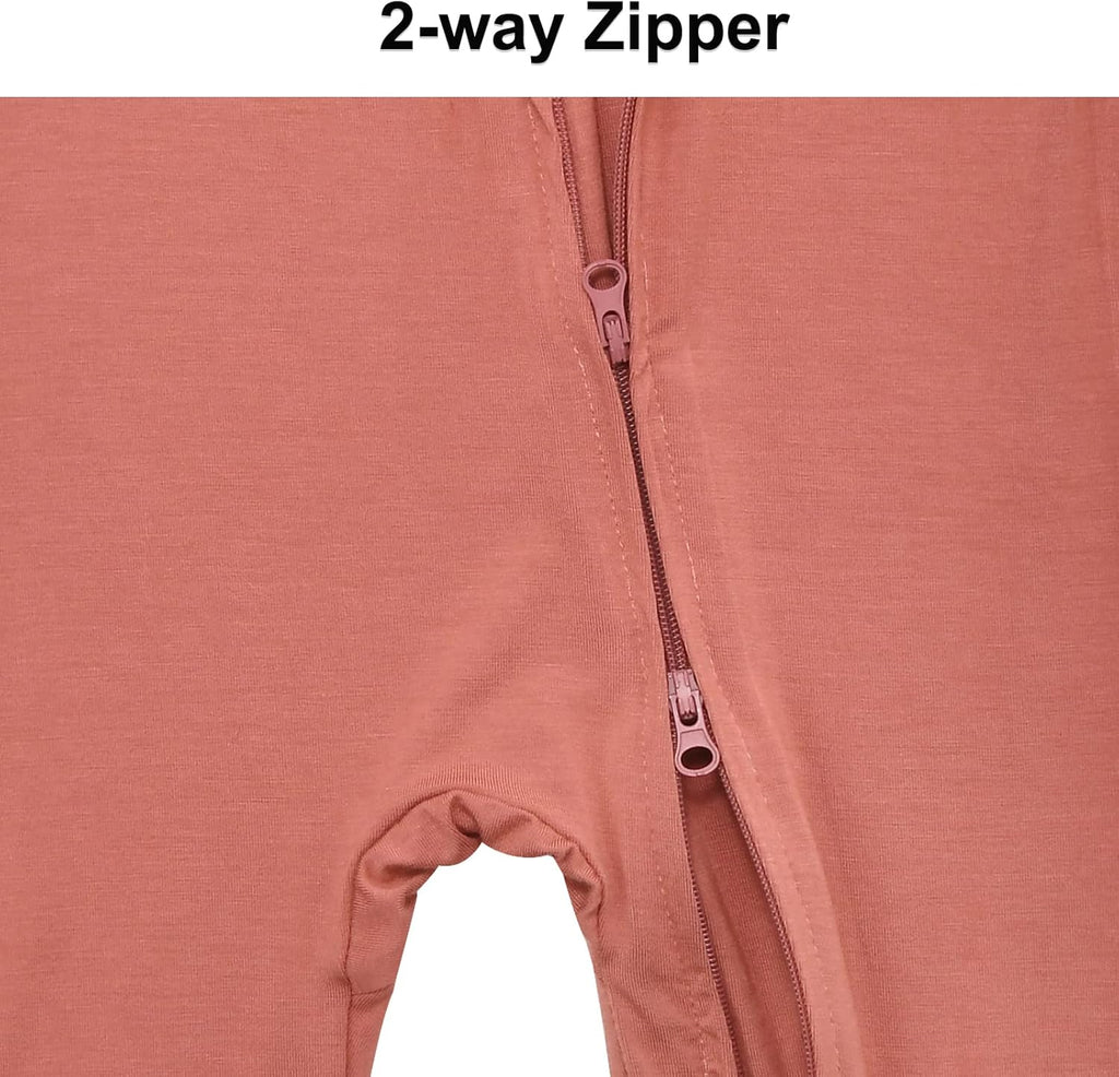 Baby Sleeveless Romper Zipper Toddler Summer Jumpsuit Rayon Outfits Infant Footless Pajamas 0-24m