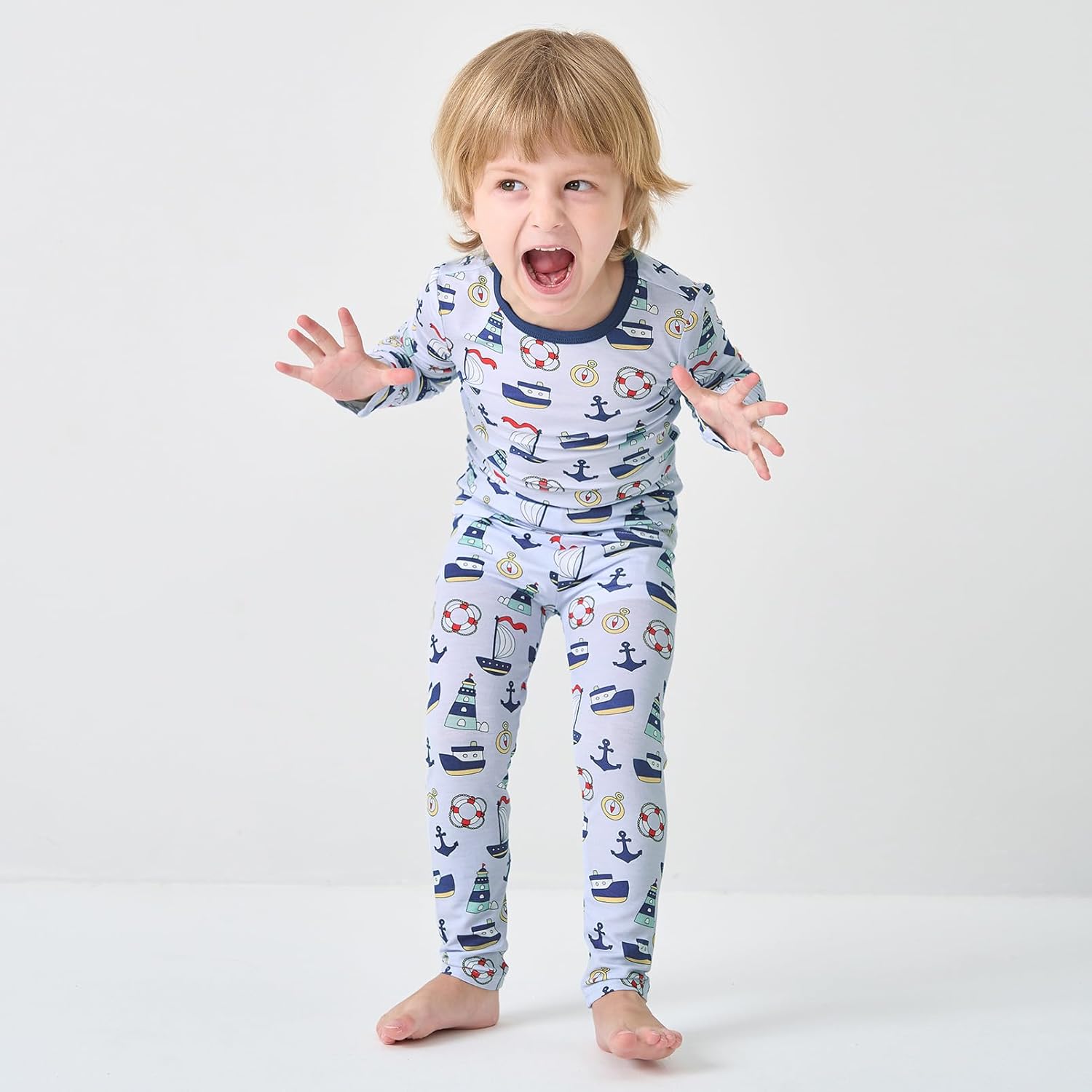 pureborn Baby Toddler Kids Viscose from Bamboo Pajamas Set Pjs 2pcs 18M-8Y